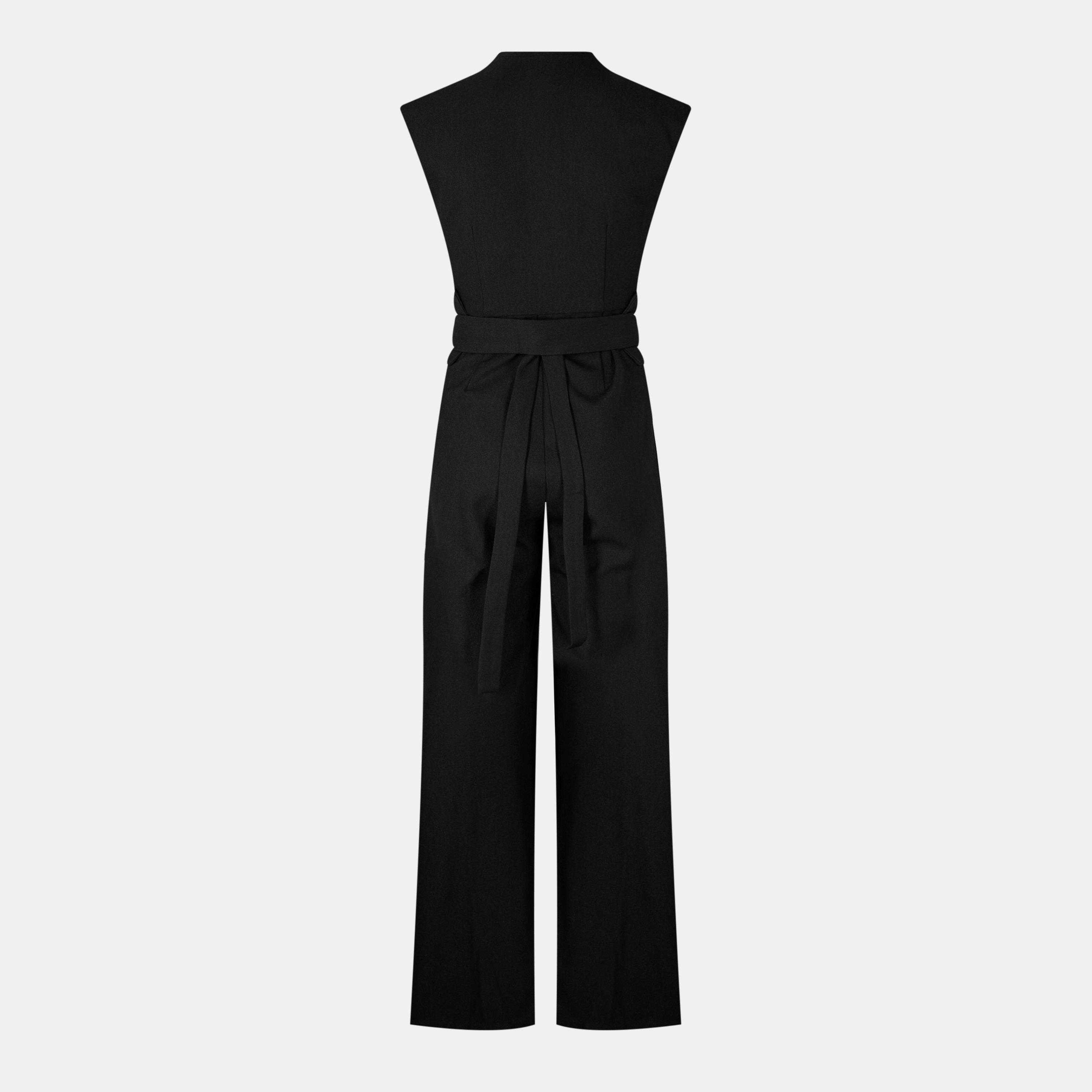 Black - Odd Muse - Women's Wrap Jumpsuit - 2