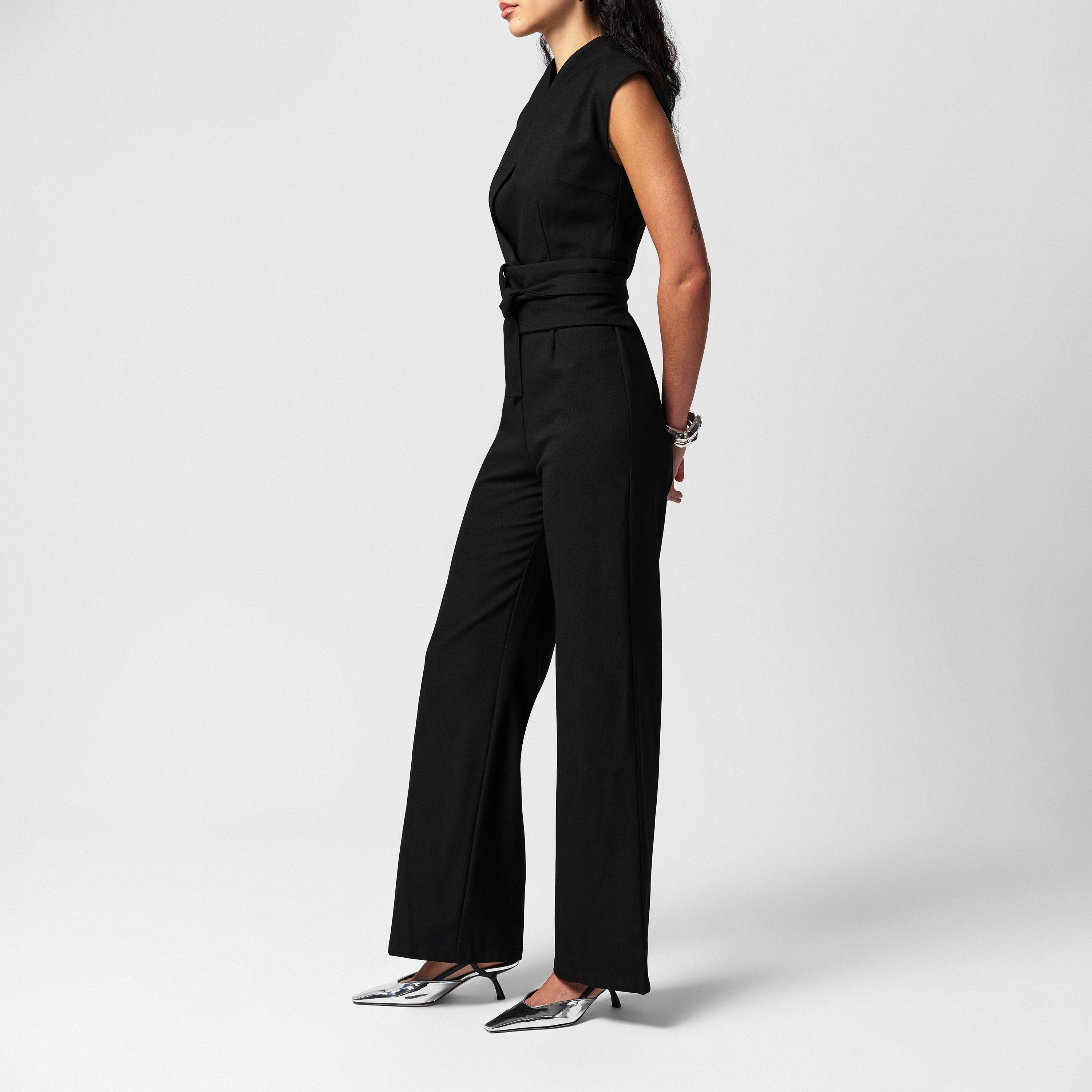 Black - Odd Muse - Women's Wrap Jumpsuit - 6