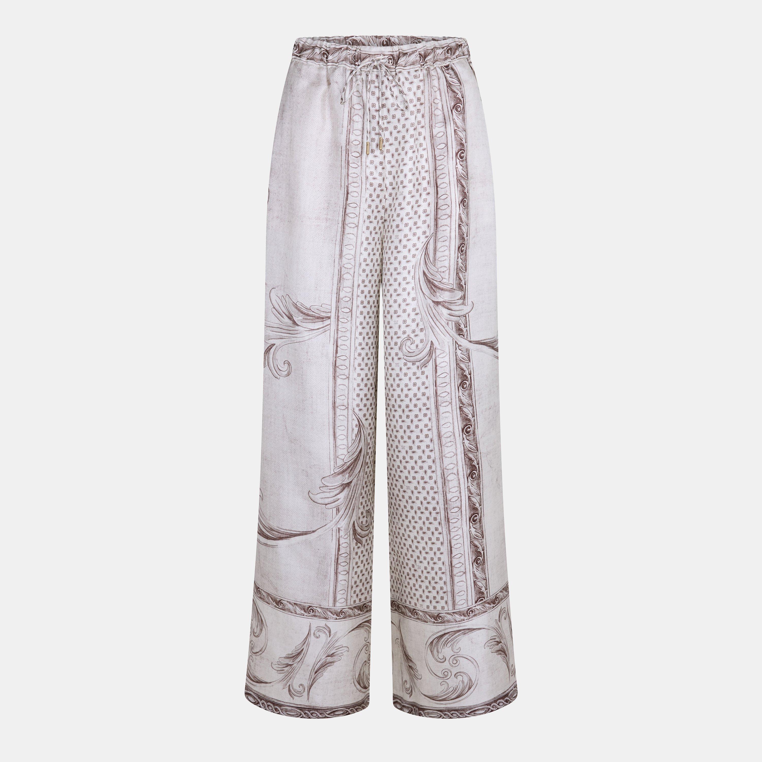 Max Mara Women's Rive Palazzo Trouser - Ivory - Size 10 (S)