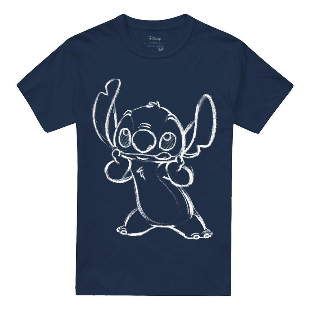 Navy - Disney - Lilo And Stitch Sketch T-Shirt Navy - 4