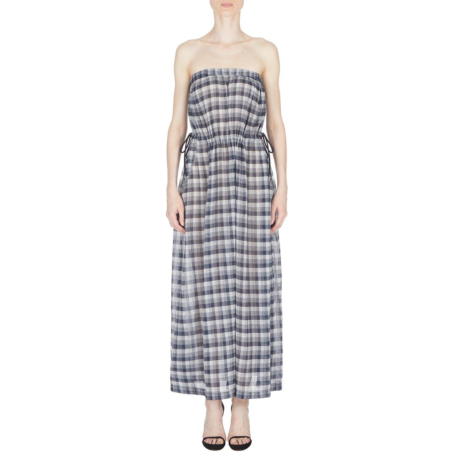 Fantasia - Emporio Armani - Women's Check Print Maxi Dress - 1