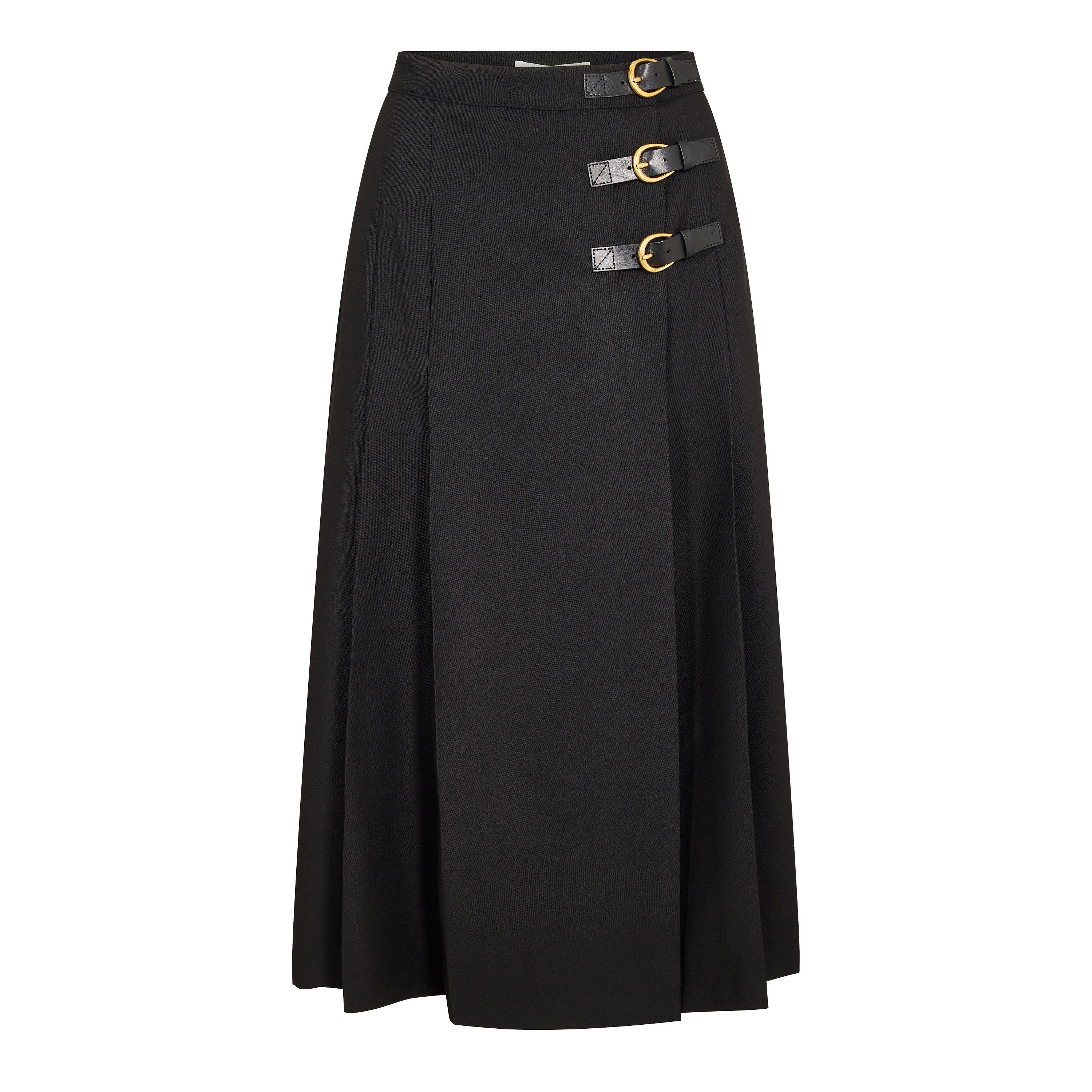 Black - Chloe - Chloe Buckle Skirt Ld62 - 1