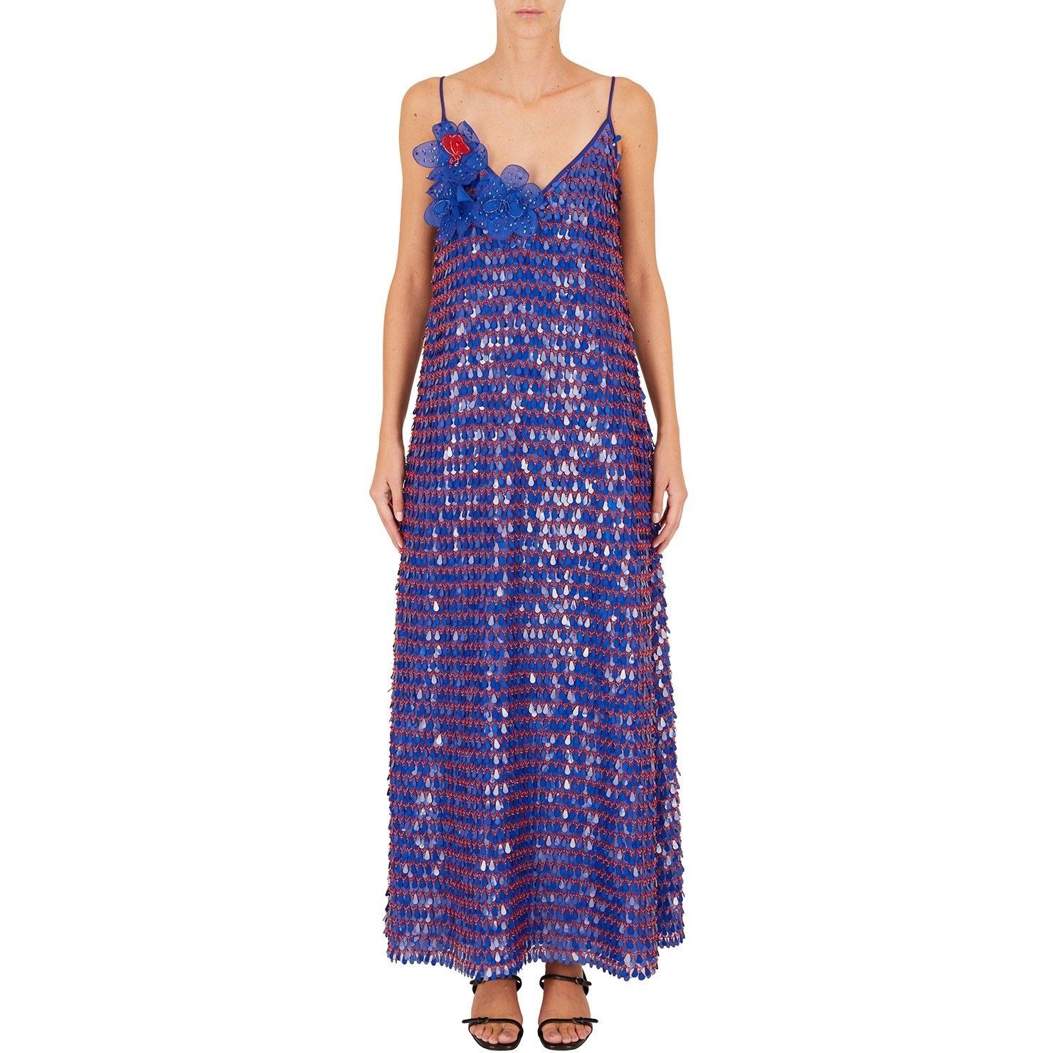 Emporio Armani Women's Sequin Maxi Dress - Fantasia - 12 (M)