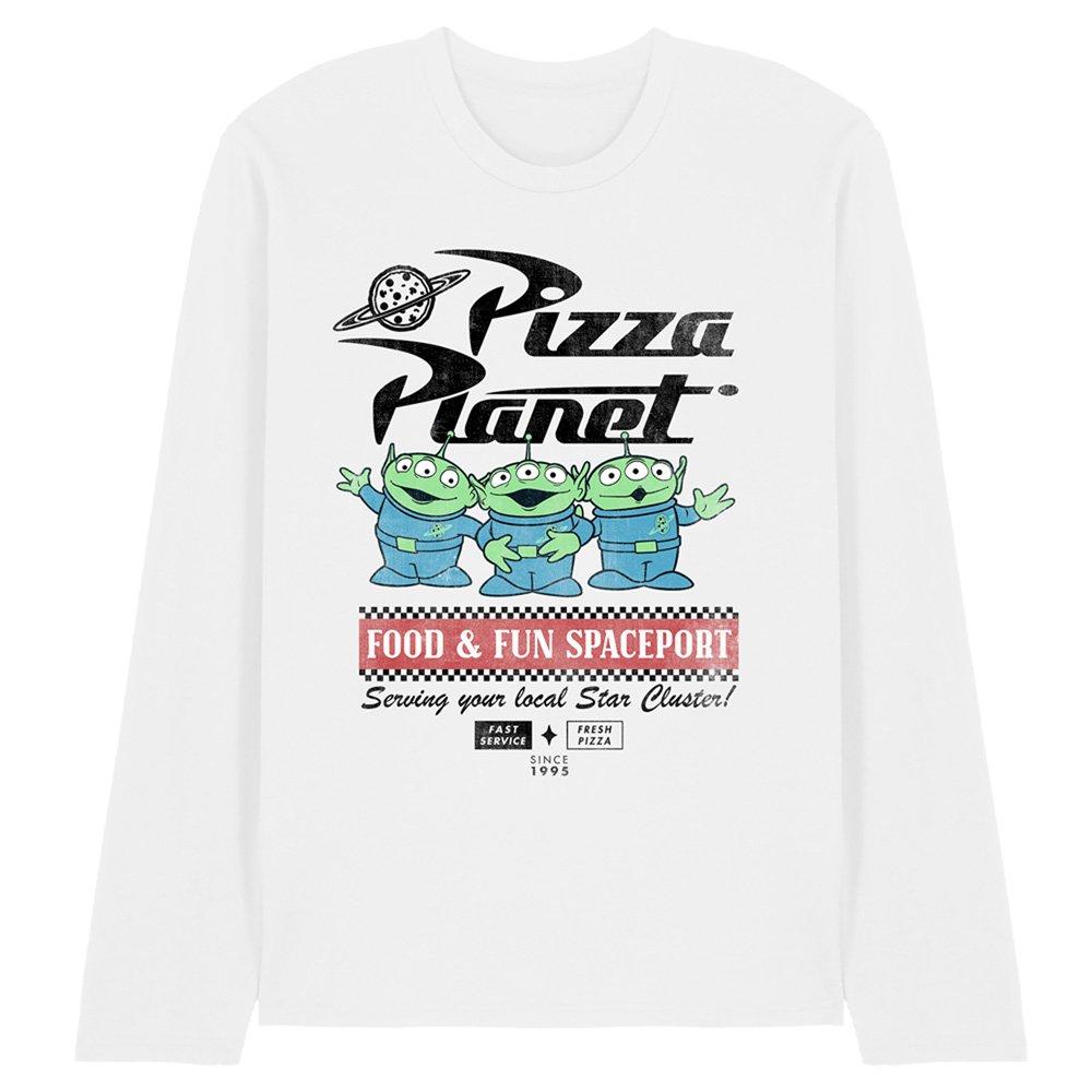 White - Disney - Toy Story Aliens Food Spaceport Long Sleeve T-Shir - 1