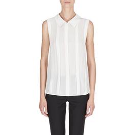 Emporio Armani Pleated Sleeveless Blouse