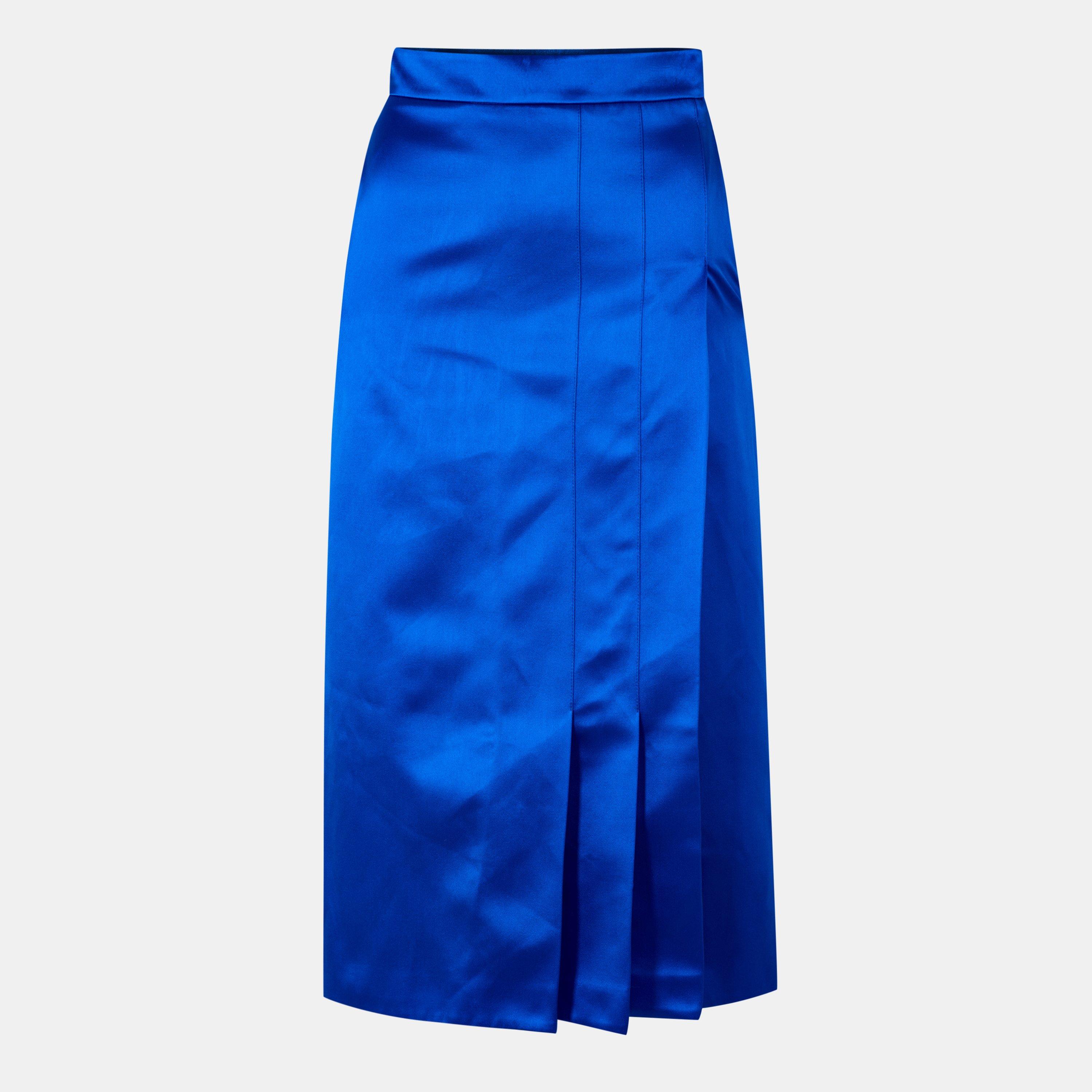 Electric Blue - Gucci - Women's A-Line Flowing Midi Skirt - 1