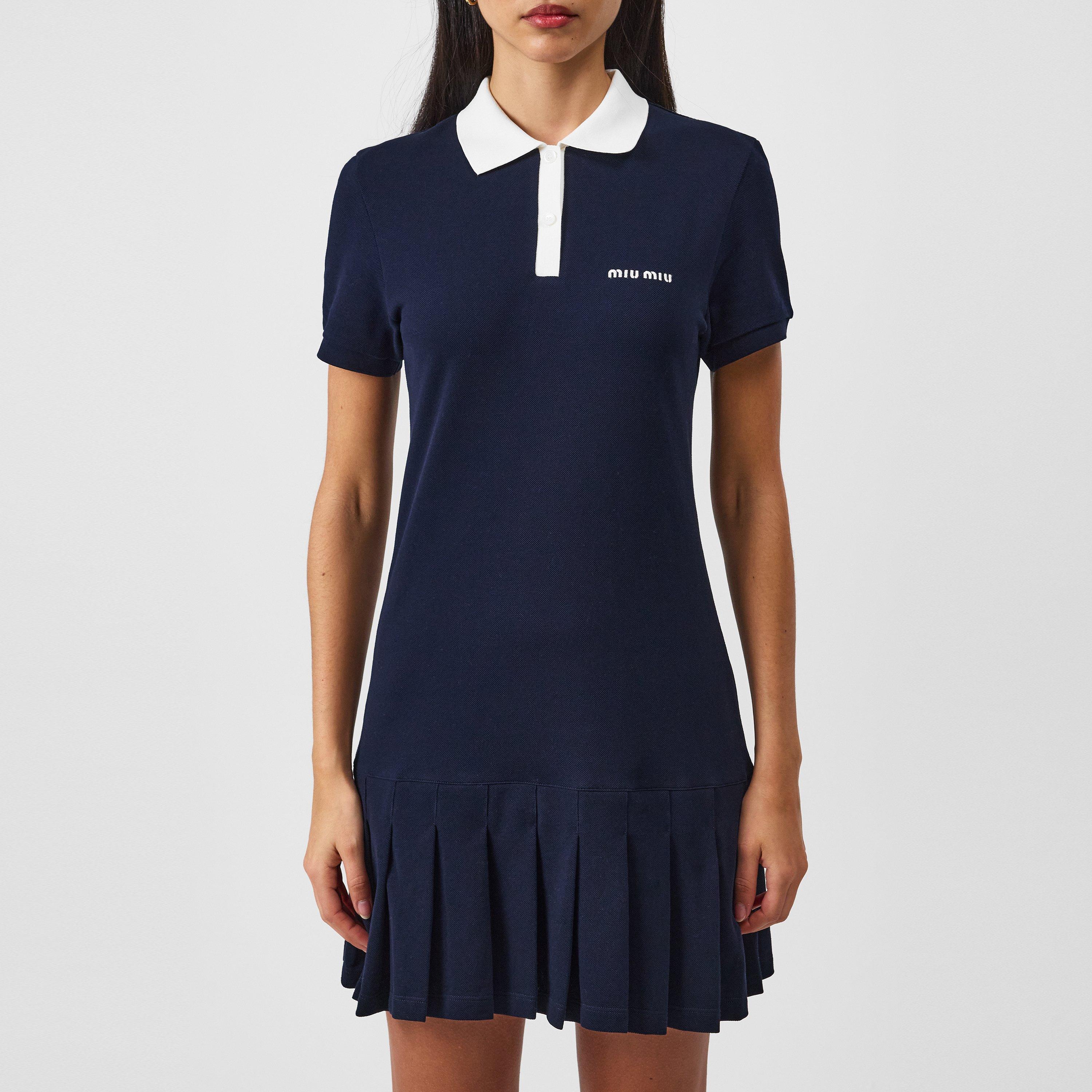 Navy - Miu Miu - Womens Tennis Dress - 3