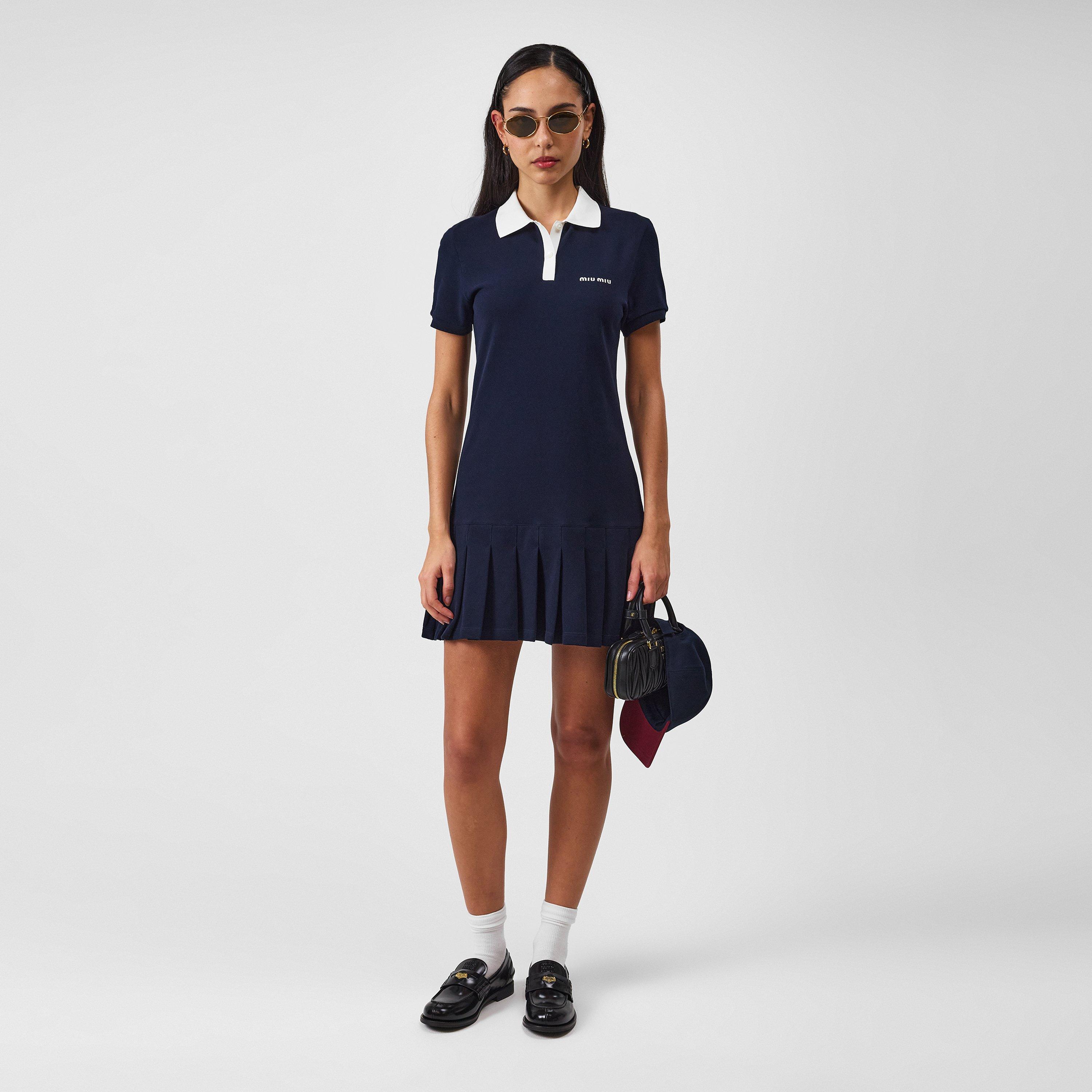 Navy - Miu Miu - Womens Tennis Dress - 6