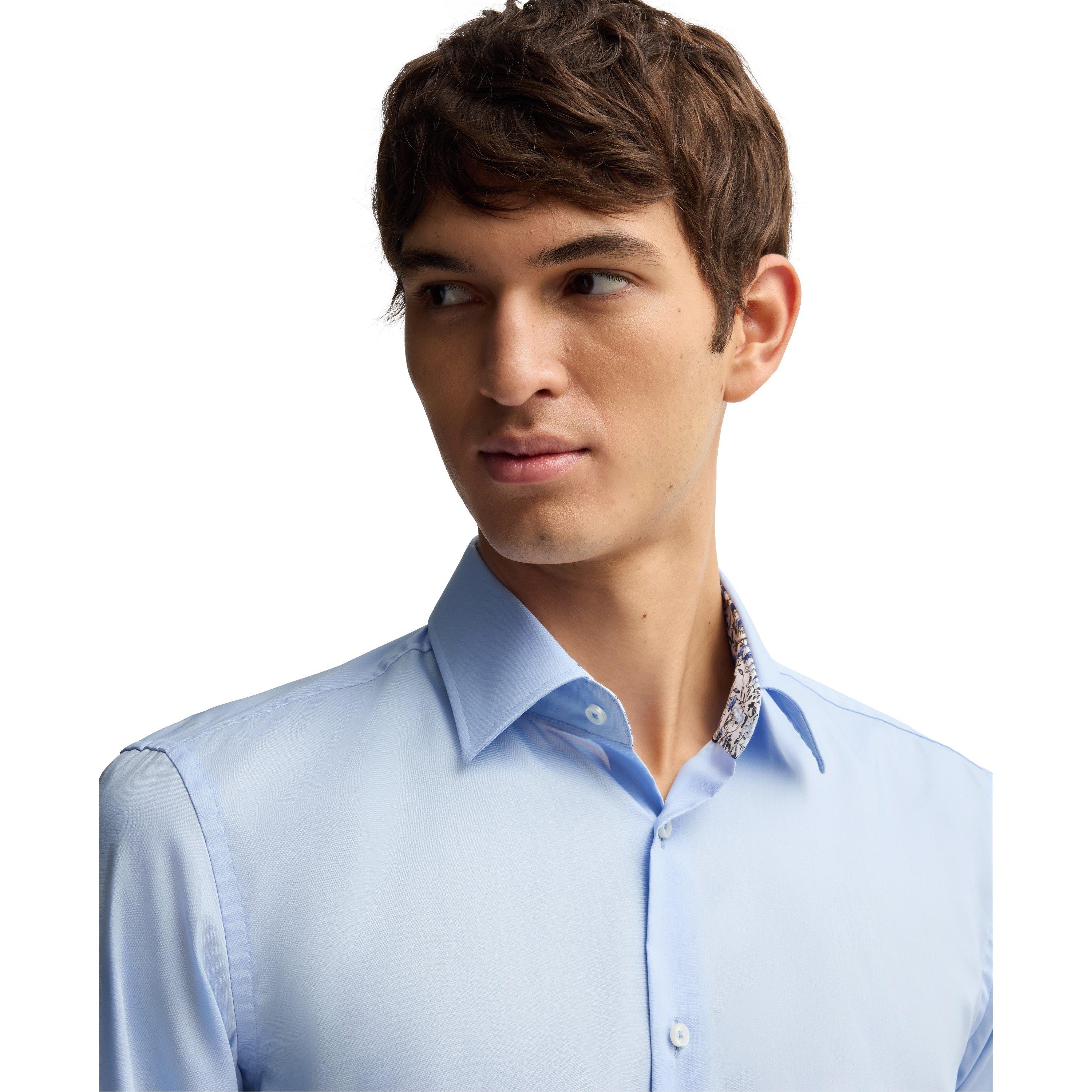 Light/Pstl Blue - Boss - Plain Long-Sleeve Shirt - 5