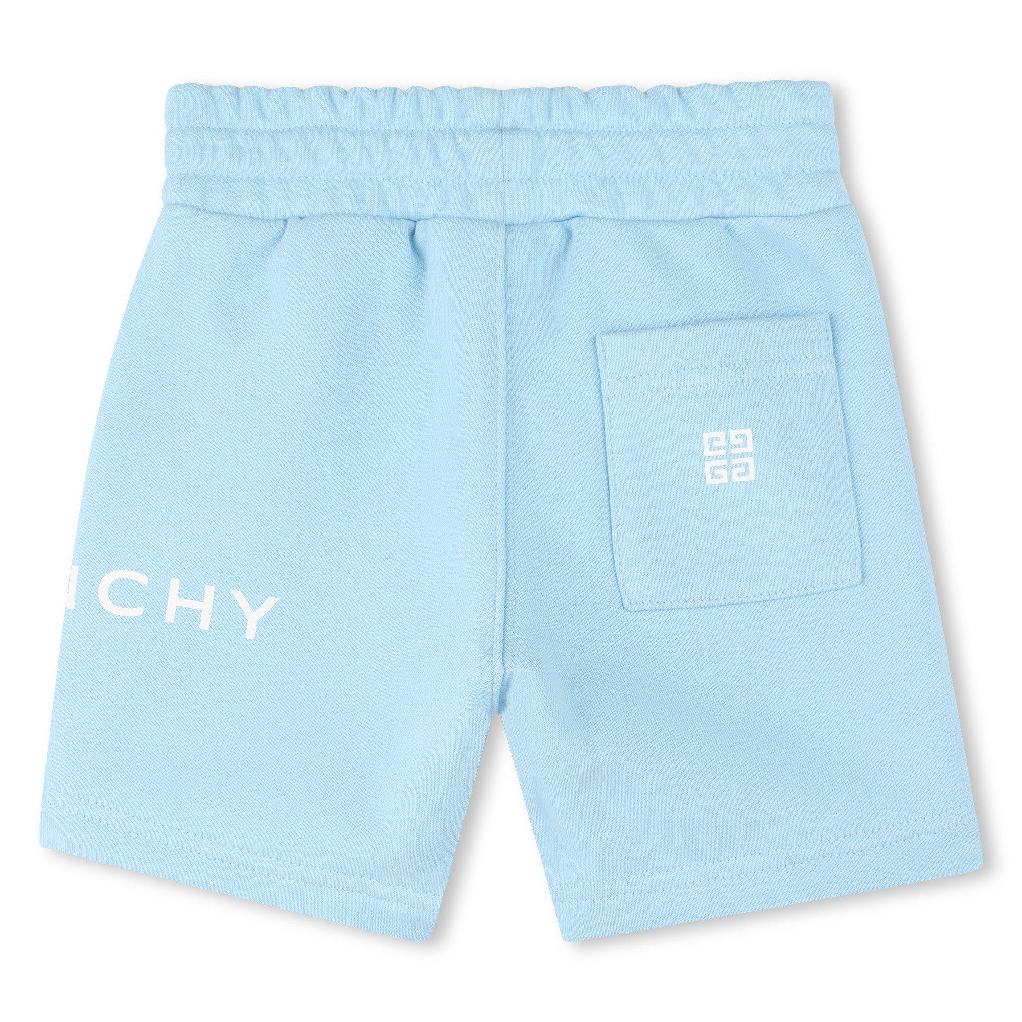 Blue 772 - GIVENCHY - Kids' Fleece Jogger Shorts - 2