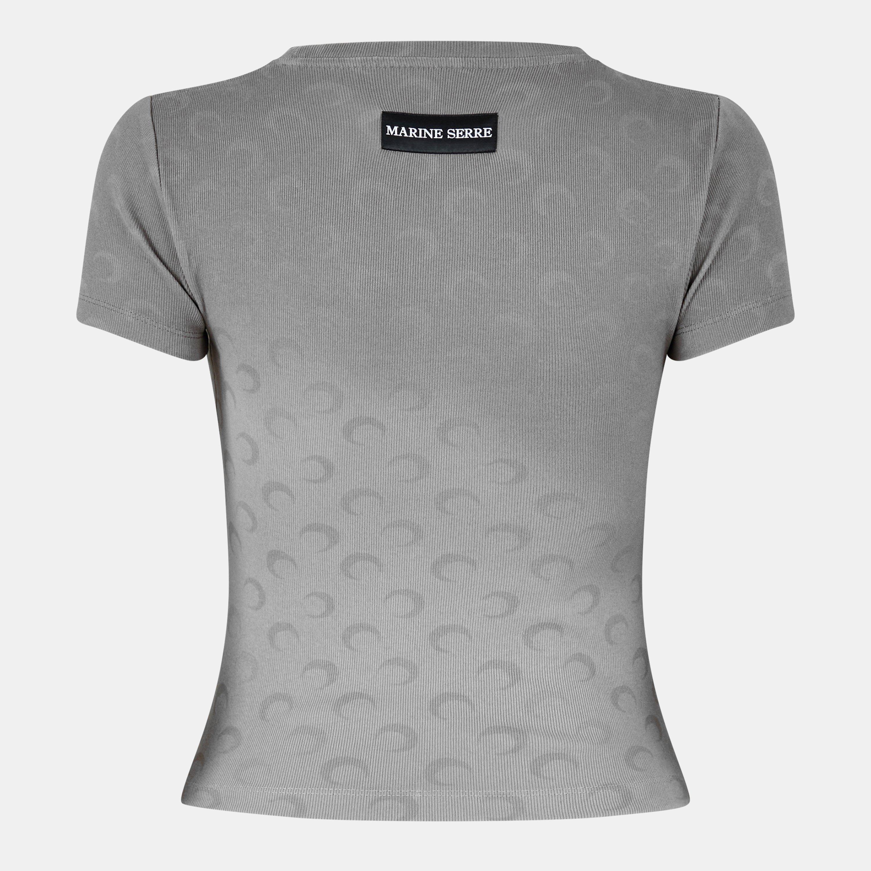 GR90 Dark Grey - Marine Serre - Women's MS Logo Baby Tees - 2