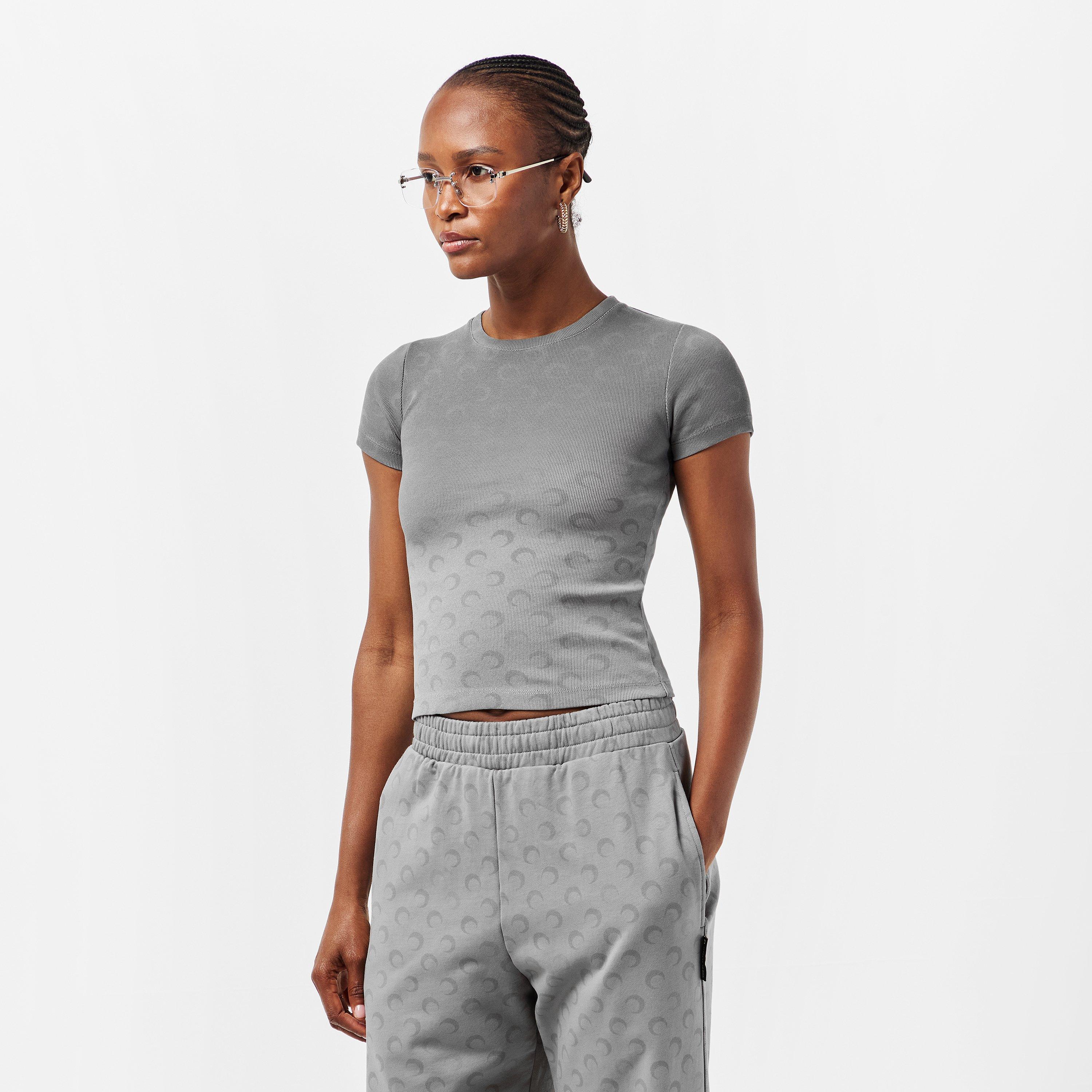 GR90 Dark Grey - Marine Serre - Women's MS Logo Baby Tees - 3