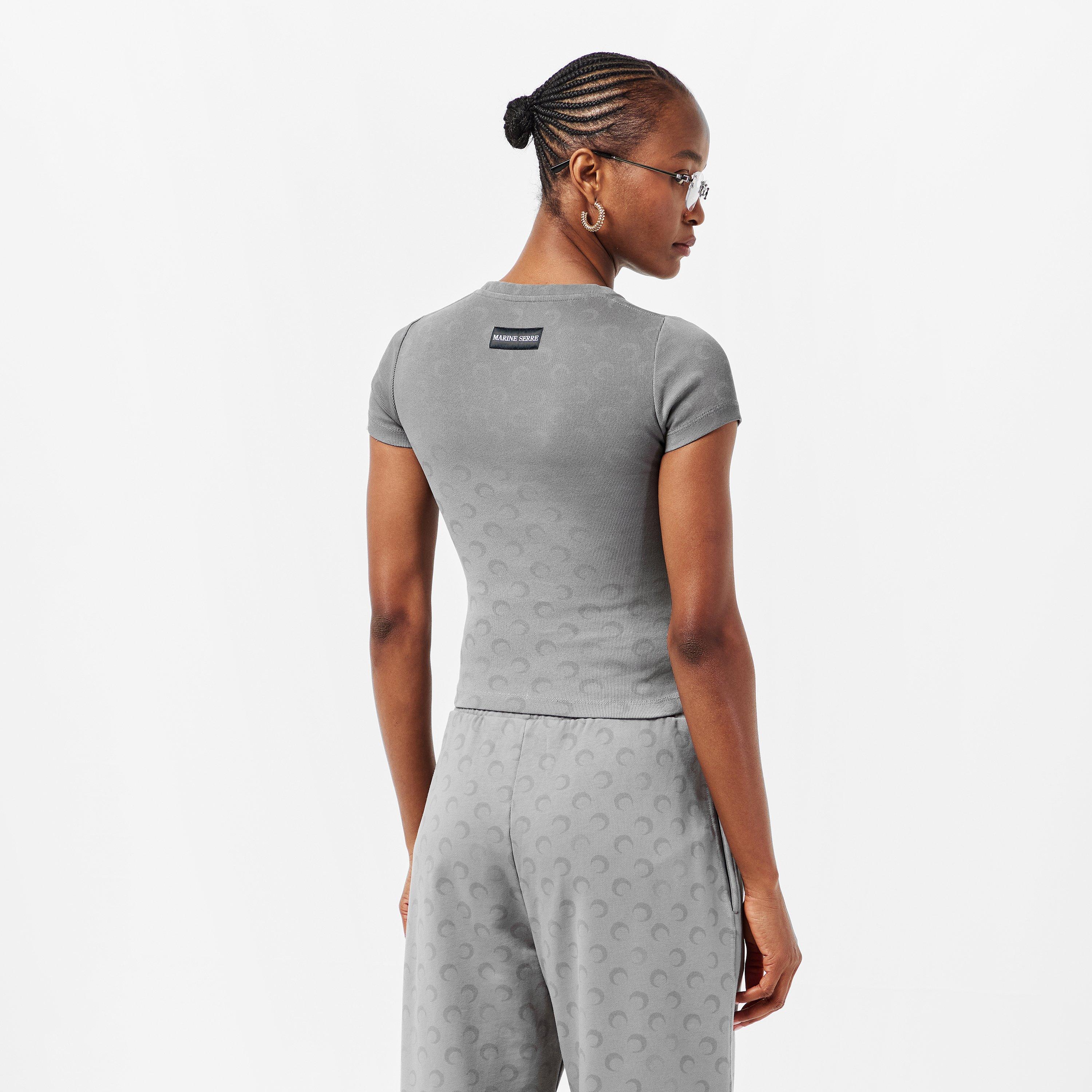 GR90 Dark Grey - Marine Serre - Women's MS Logo Baby Tees - 4