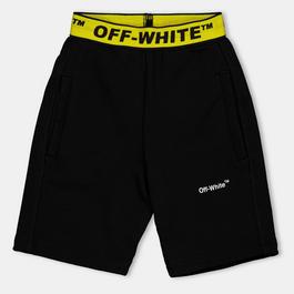 Off White Kids Fleece Shorts
