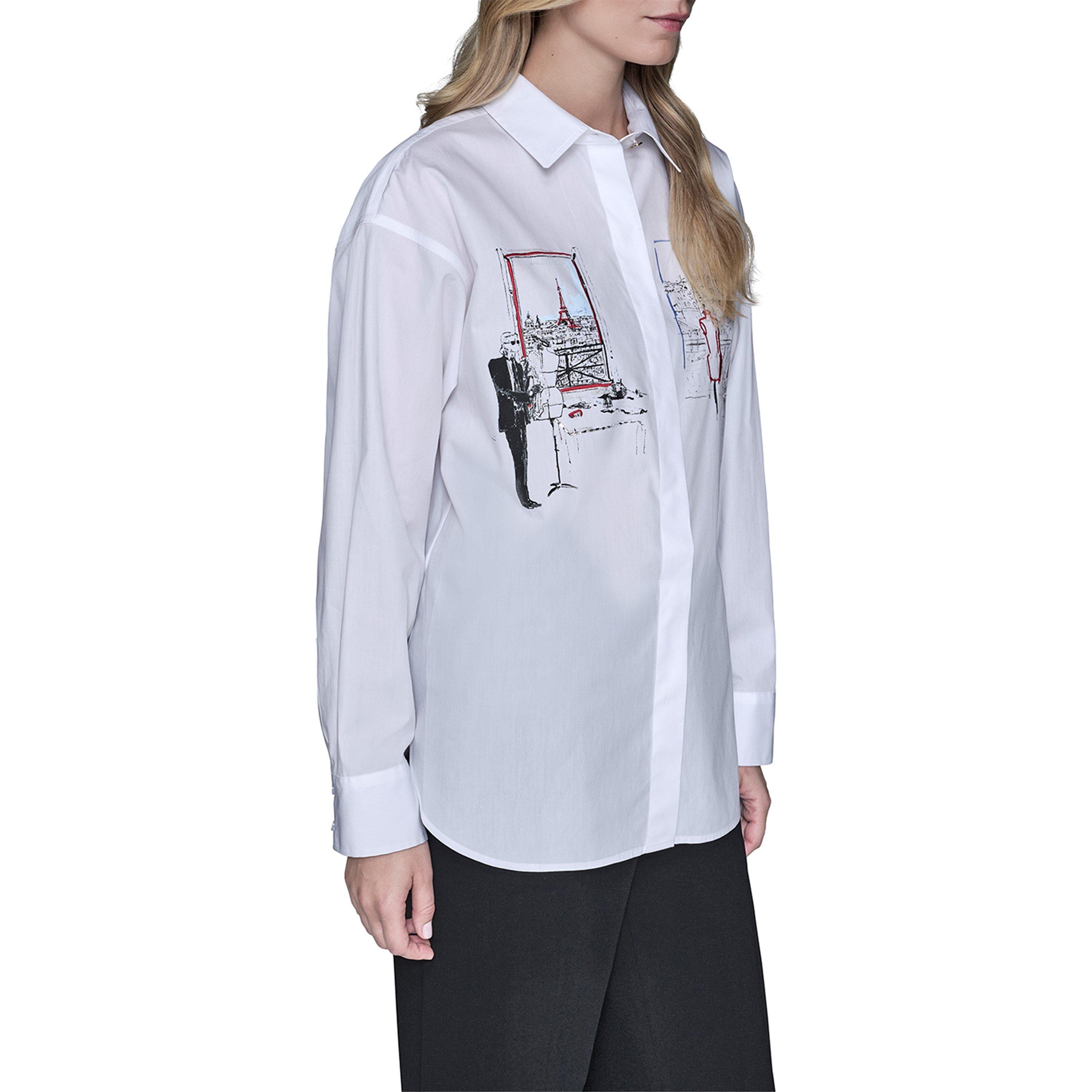 White - Karl Lagerfeld - Karl Paris Shirt Ld62 - 2