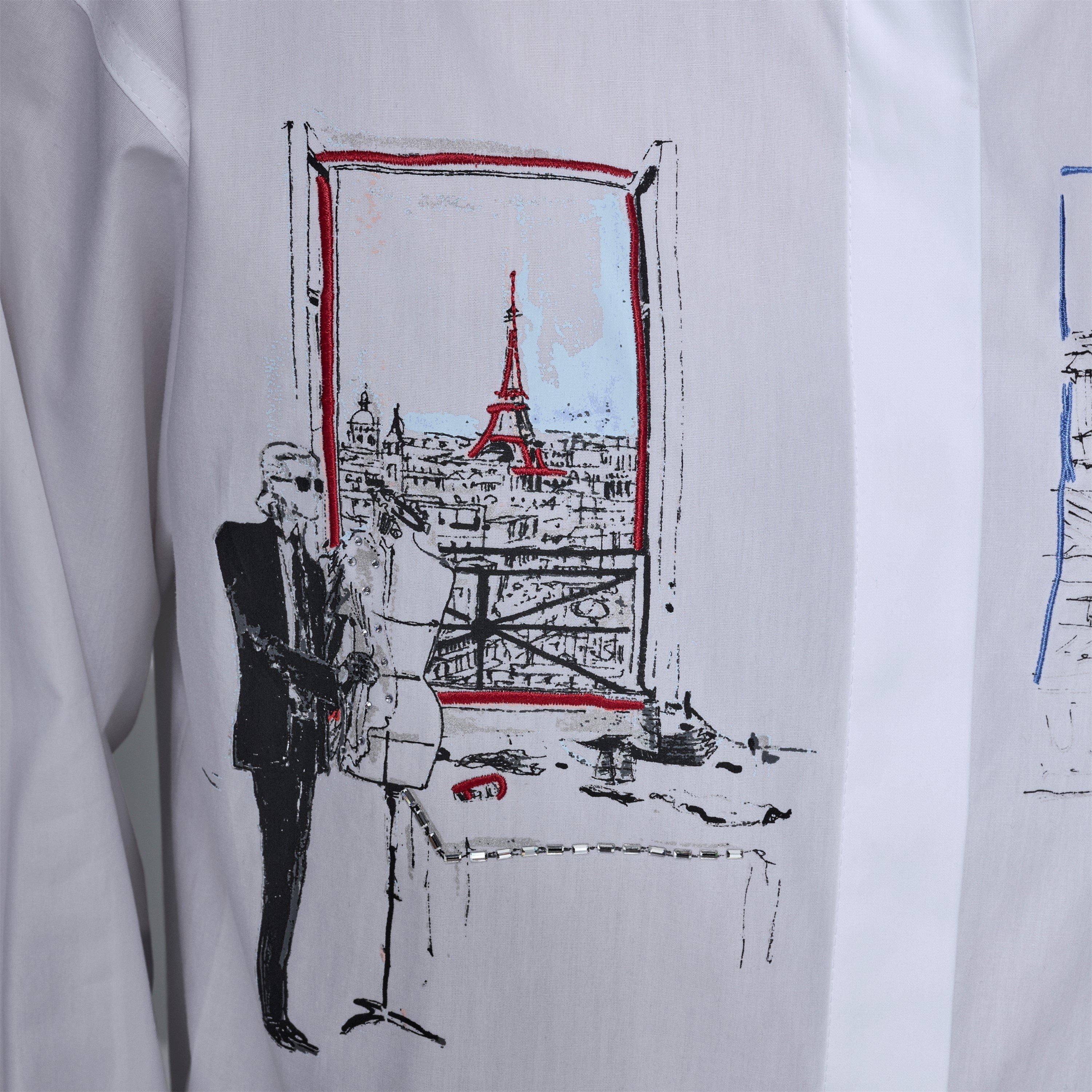 White - Karl Lagerfeld - Karl Paris Shirt Ld62 - 5