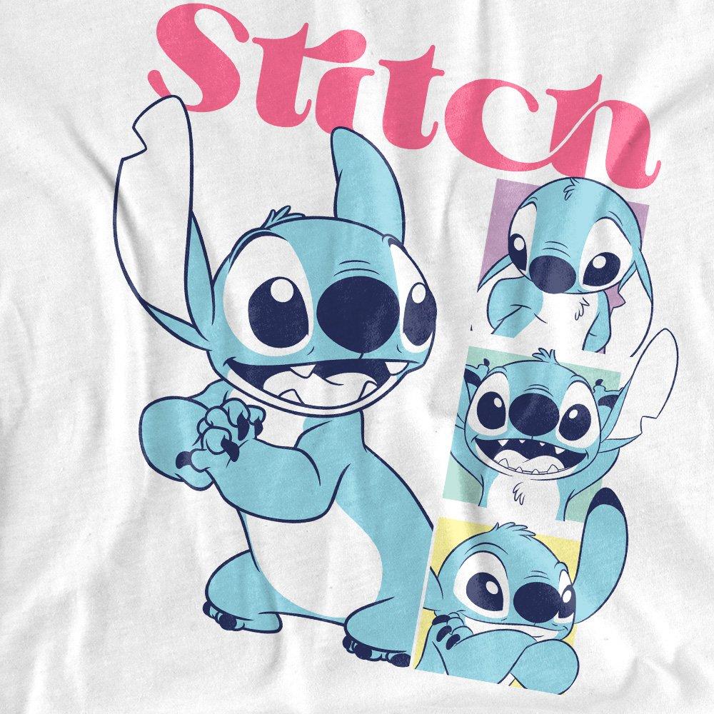 White - Disney - Lilo And Stitch 100 Kisses Classic T Shirt White - 2