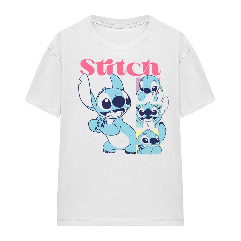 White - Disney - Lilo And Stitch 100 Kisses Classic T Shirt White - 4