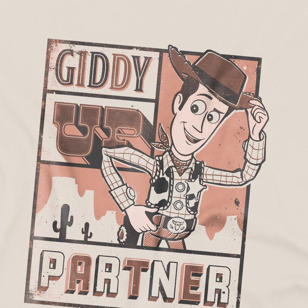 Beige - Disney - Toy Story Woody Giddy Up Front Back T-Shirt Natur - 3