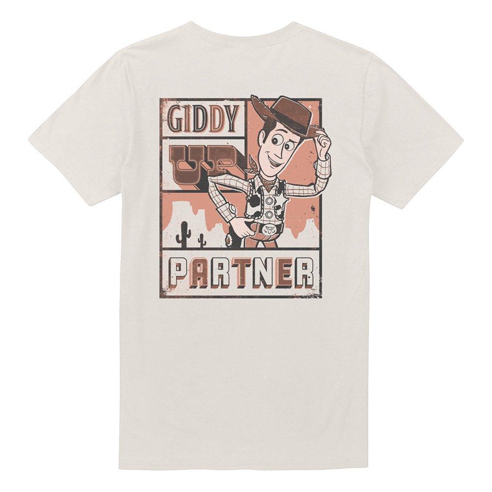 Beige - Disney - Toy Story Woody Giddy Up Front Back T-Shirt Natur - 4