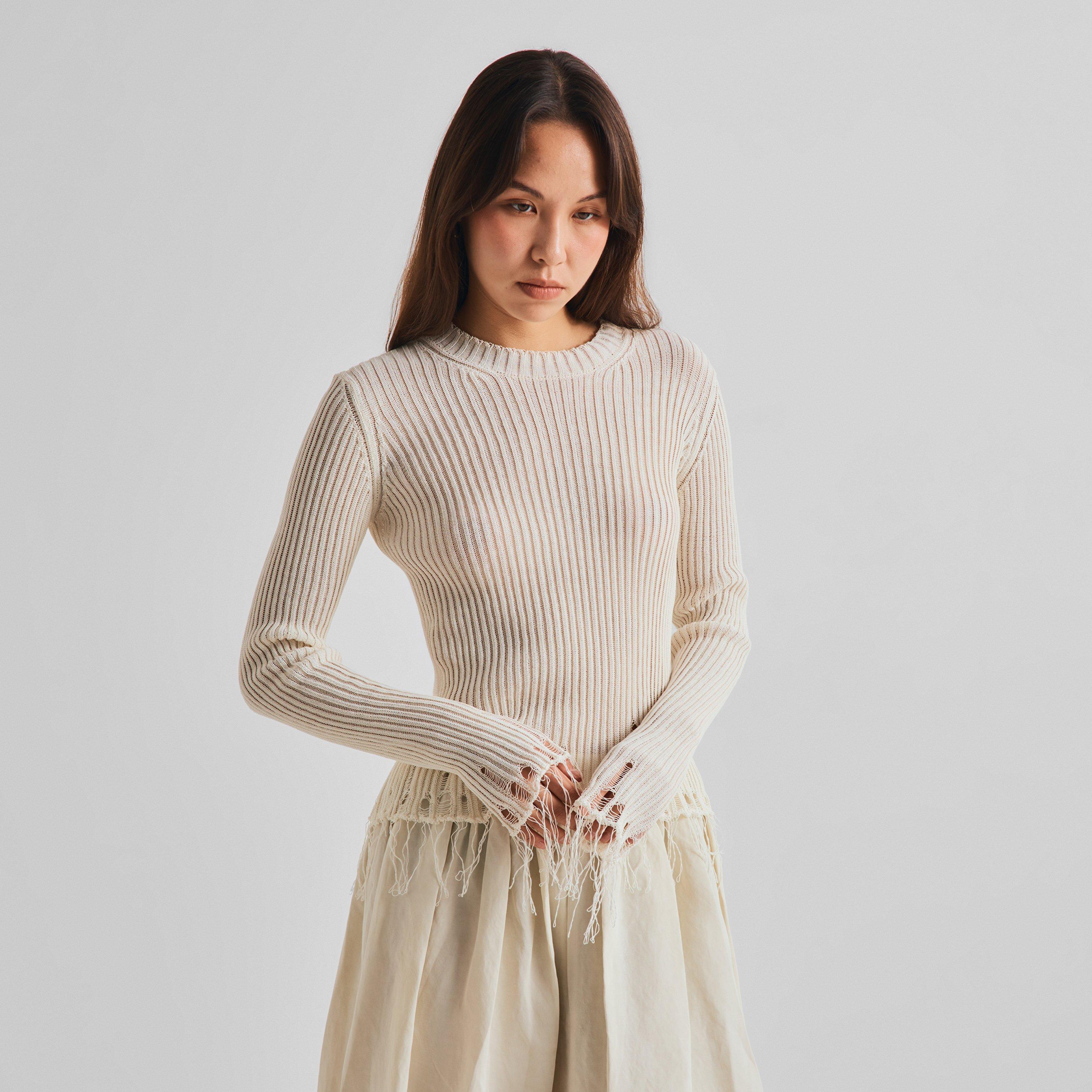 Off White - Uma Wang - Women's Long Sleeve Knitted Top - 3