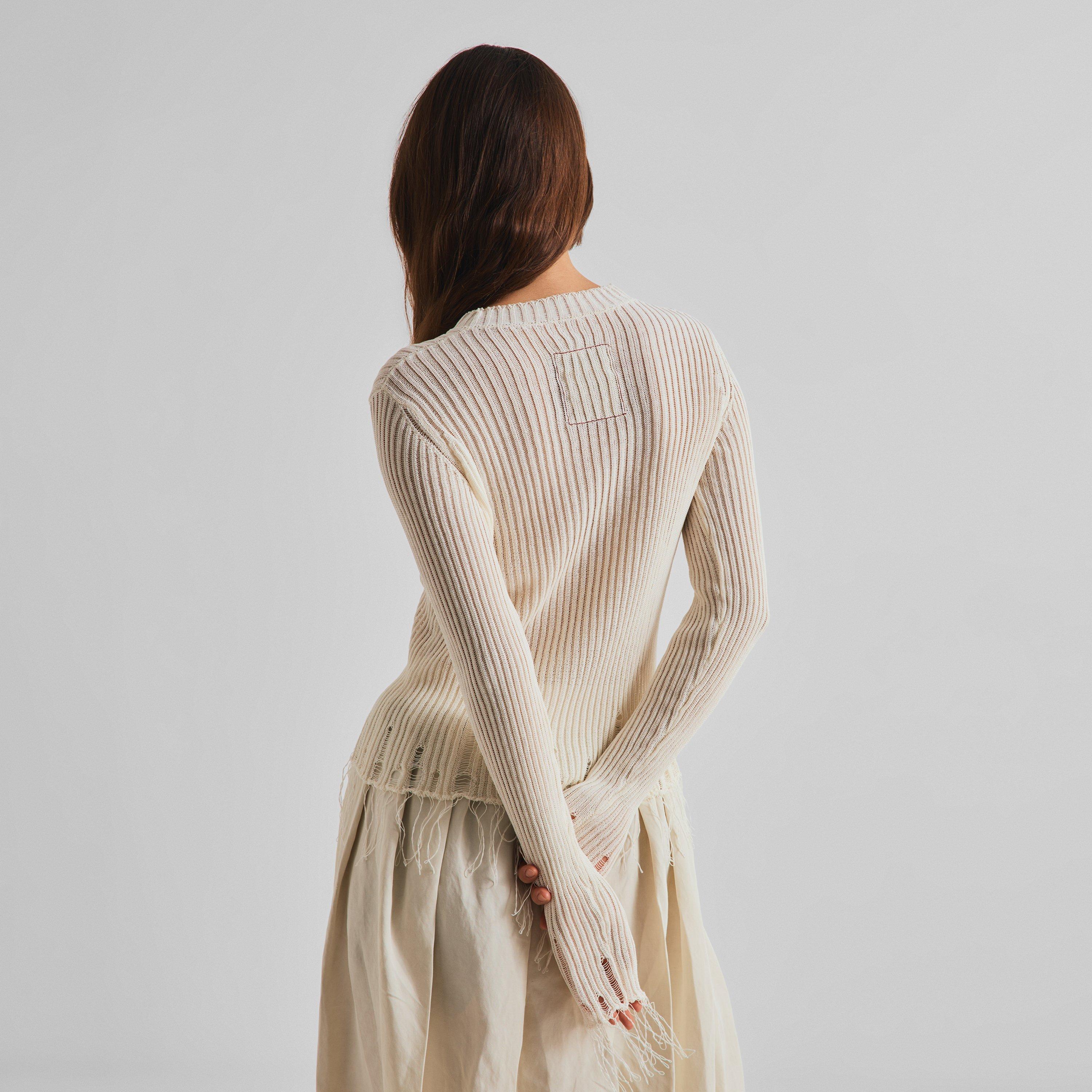 Off White - Uma Wang - Women's Long Sleeve Knitted Top - 4