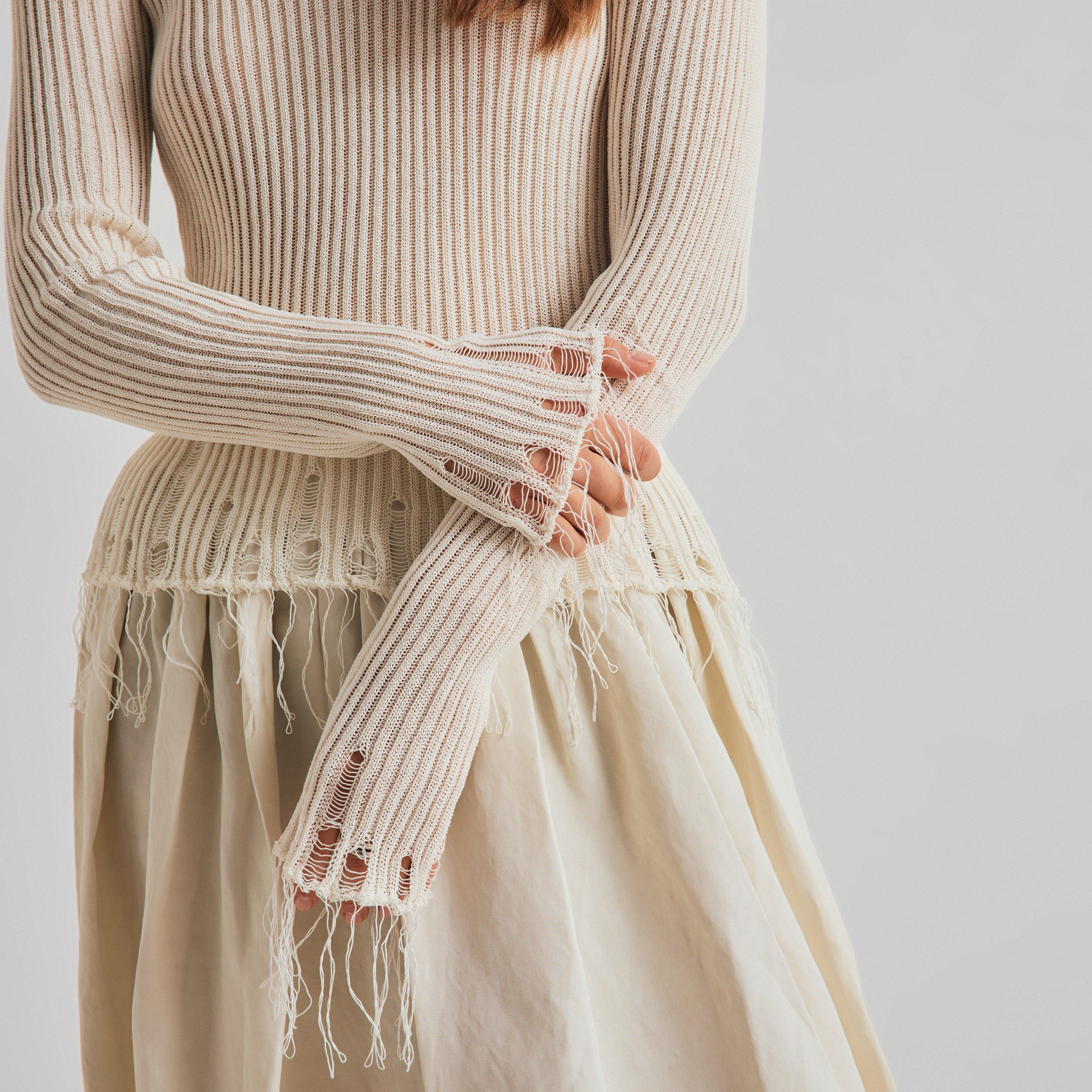 Off White - Uma Wang - Women's Long Sleeve Knitted Top - 5