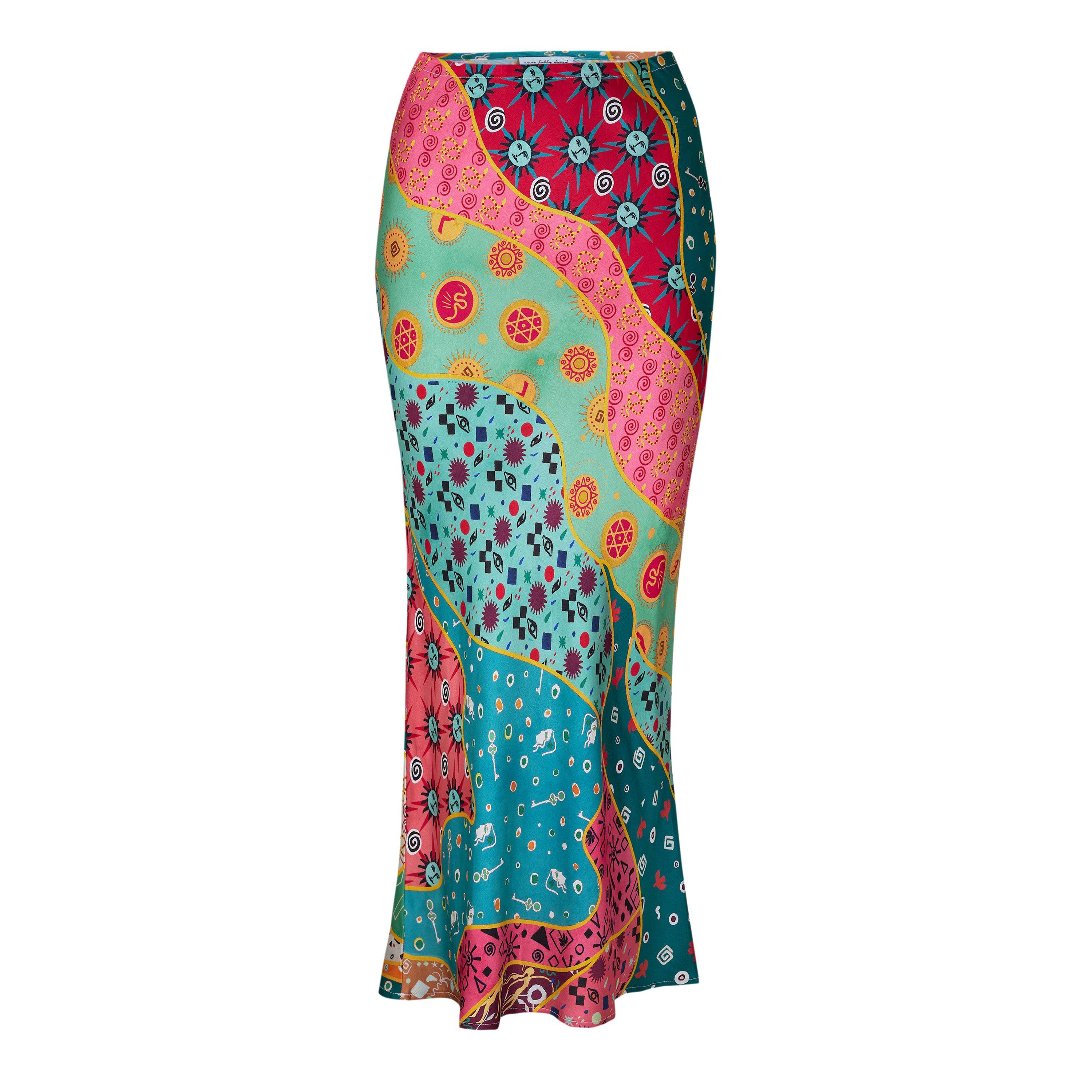 Never Fully Dressed Women's Maxi Skirt - Multi - Size 10 (S)
