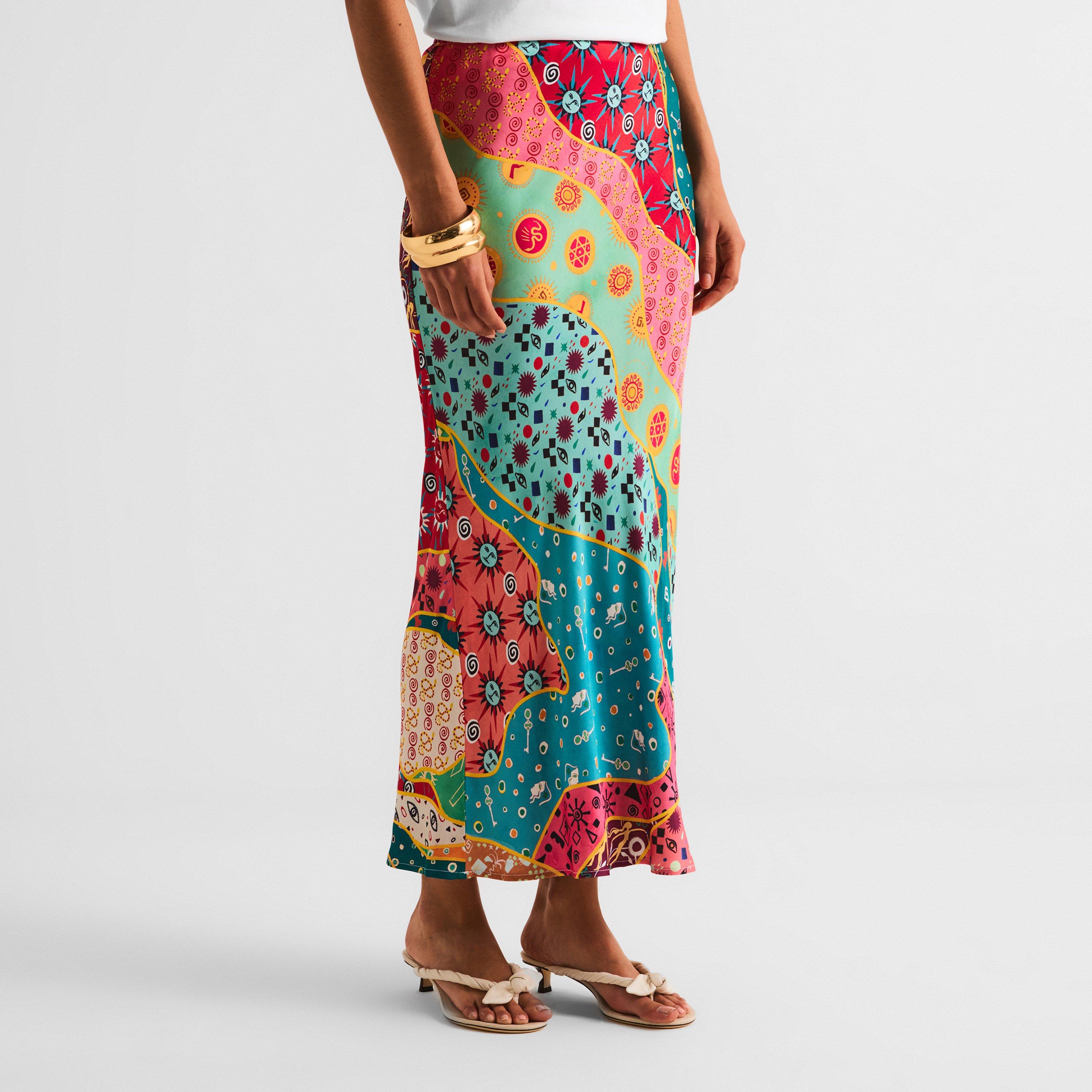 Multi - Never Fully Dressed - Women's Maxi Skirt - 3