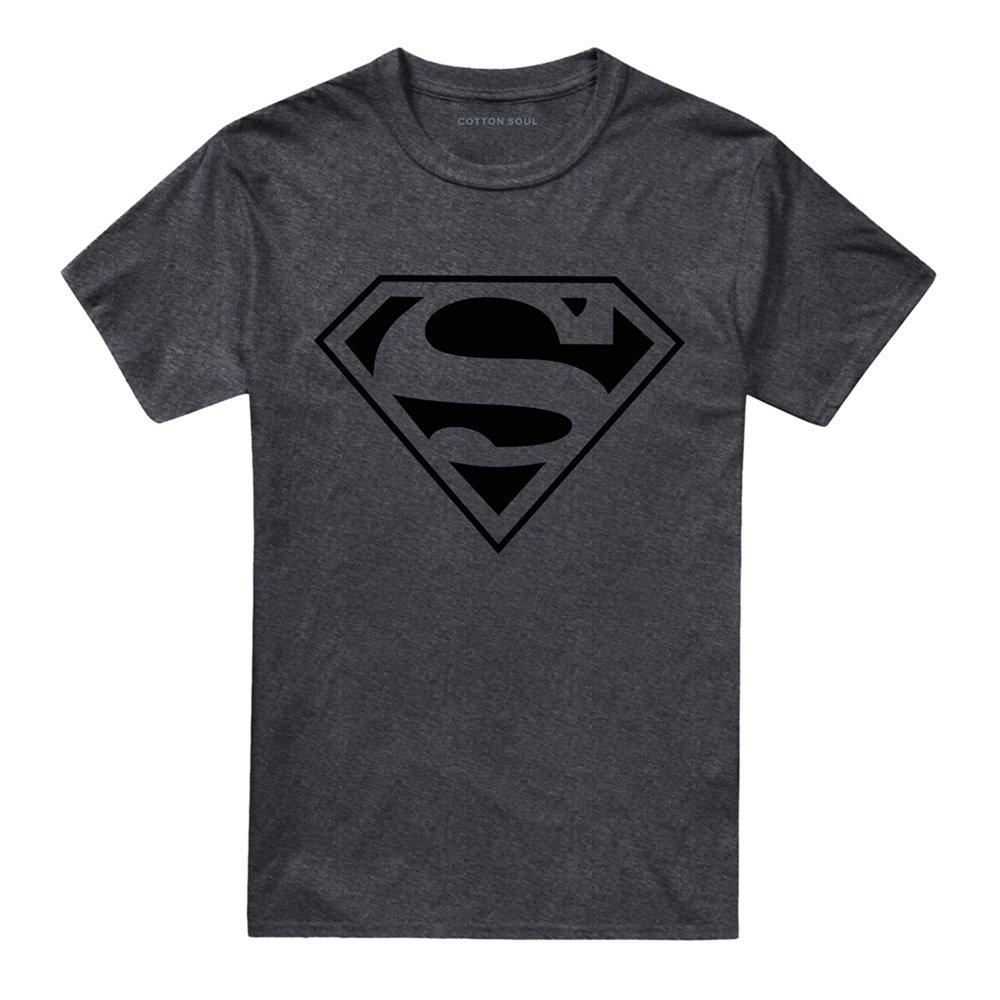 Dark Grey - DC Comics - Mono Superman Cotton T-shirt - 4