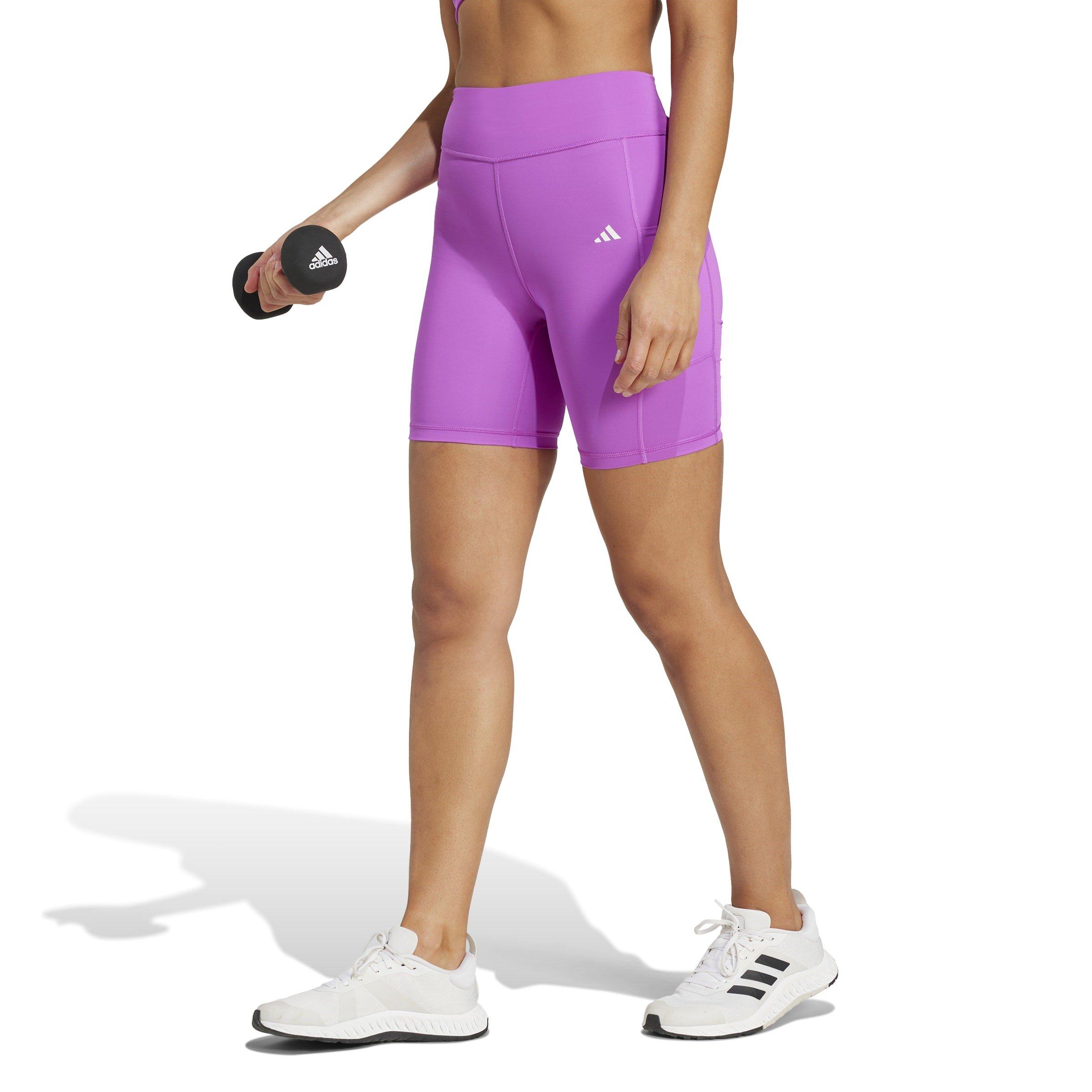 Purple Burst - adidas - Optime 7-Inch Leggings Womens - 2