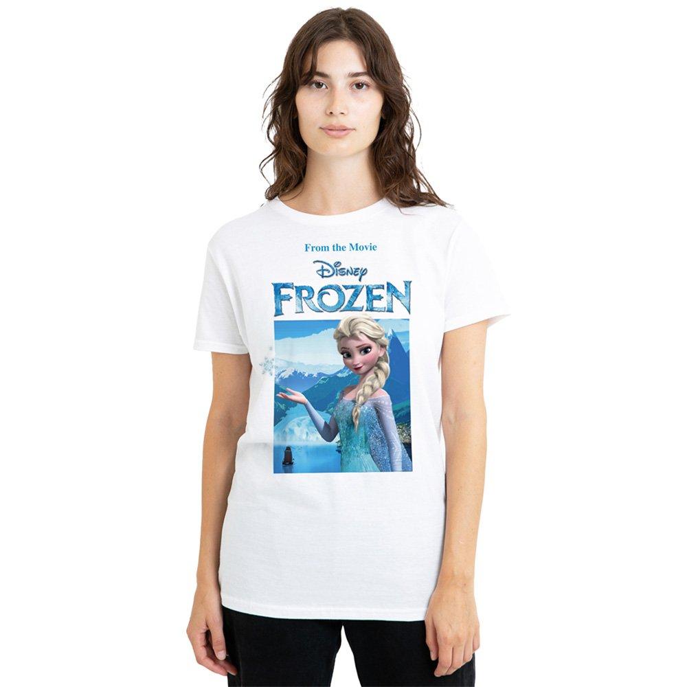 White - Disney - Frozen Elsa Snowflake T-Shirt - 1