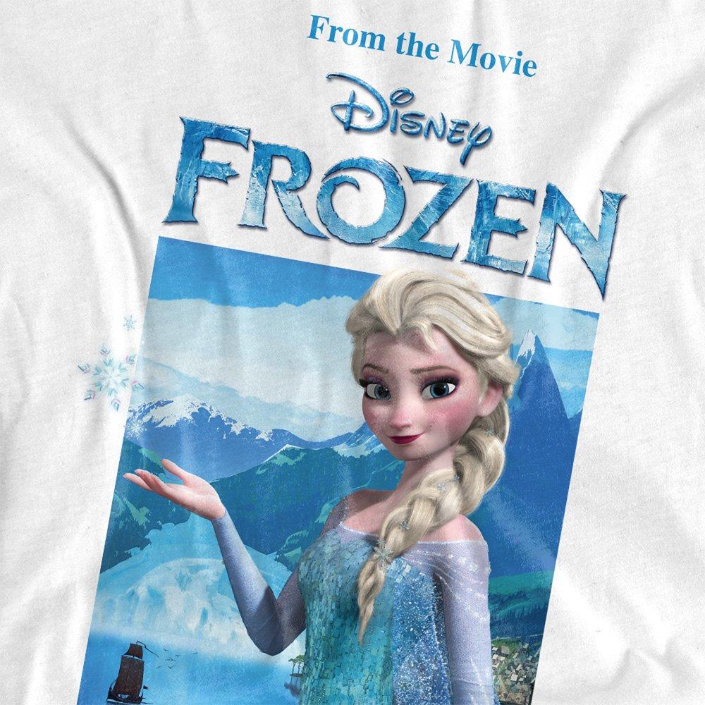 White - Disney - Frozen Elsa Snowflake T-Shirt - 2