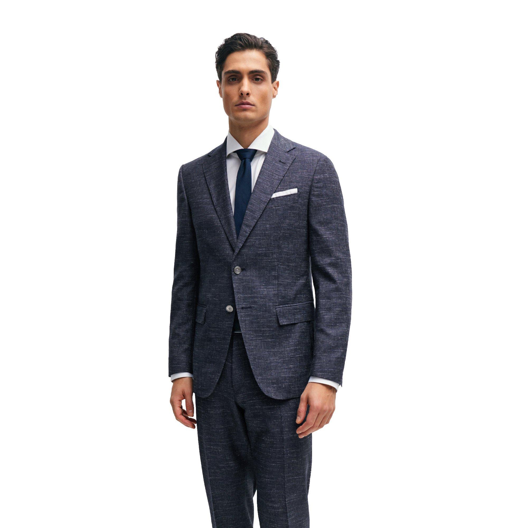 Dark Blue - Boss - Men's H Hutson Formal Jacket - 1
