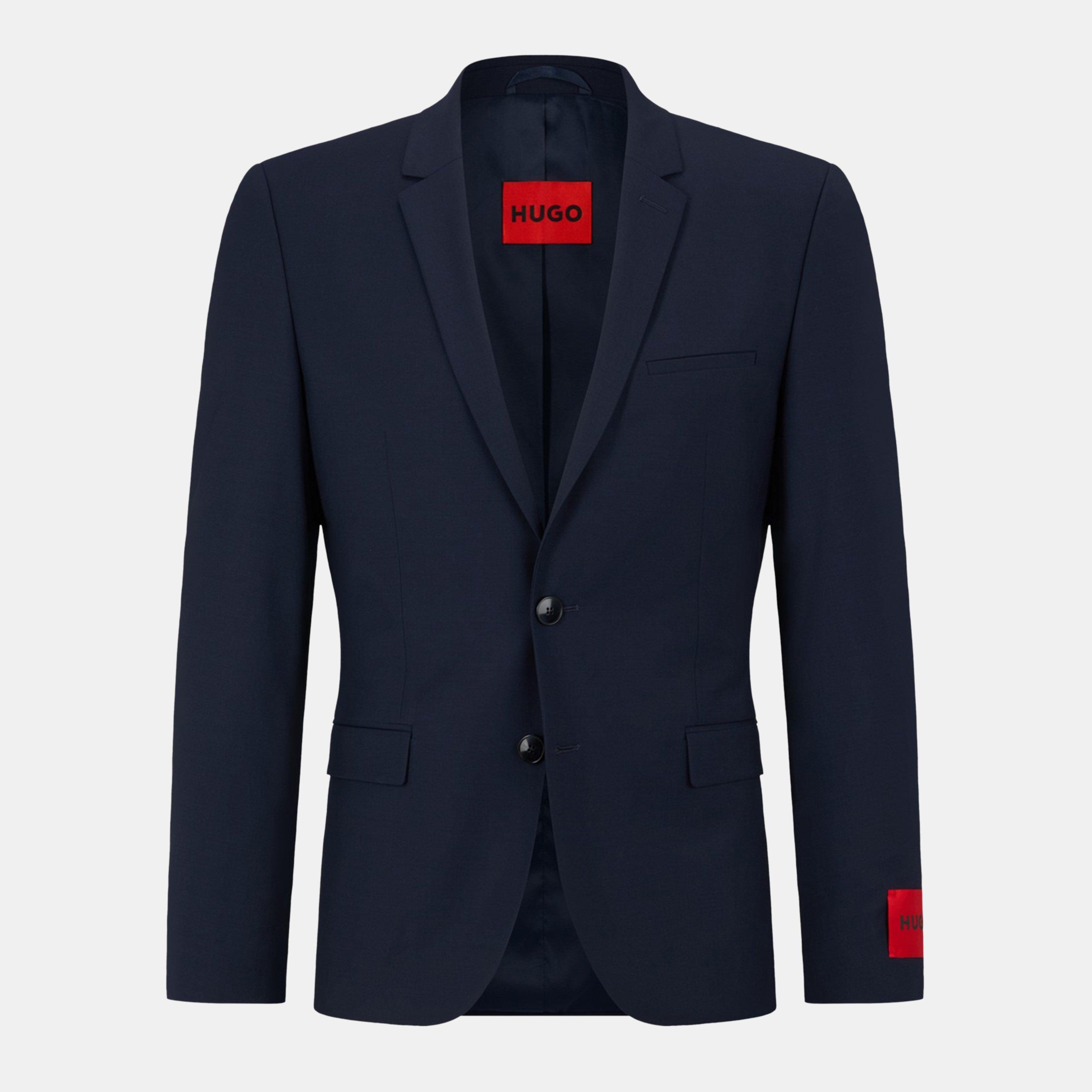Hugo Men's Tailored Fit Blazer - Dark Blue 405 - Size 34 (44)