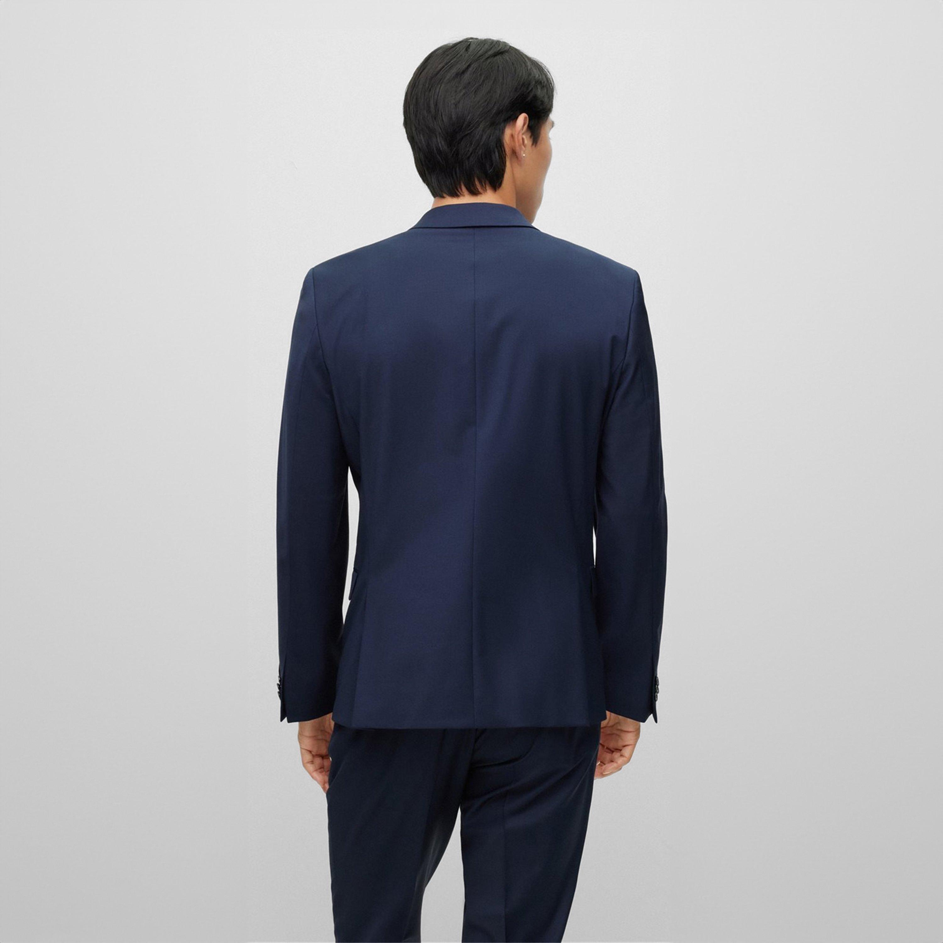 Dark Blue 405 - Hugo - Men's Tailored Fit Blazer - 3