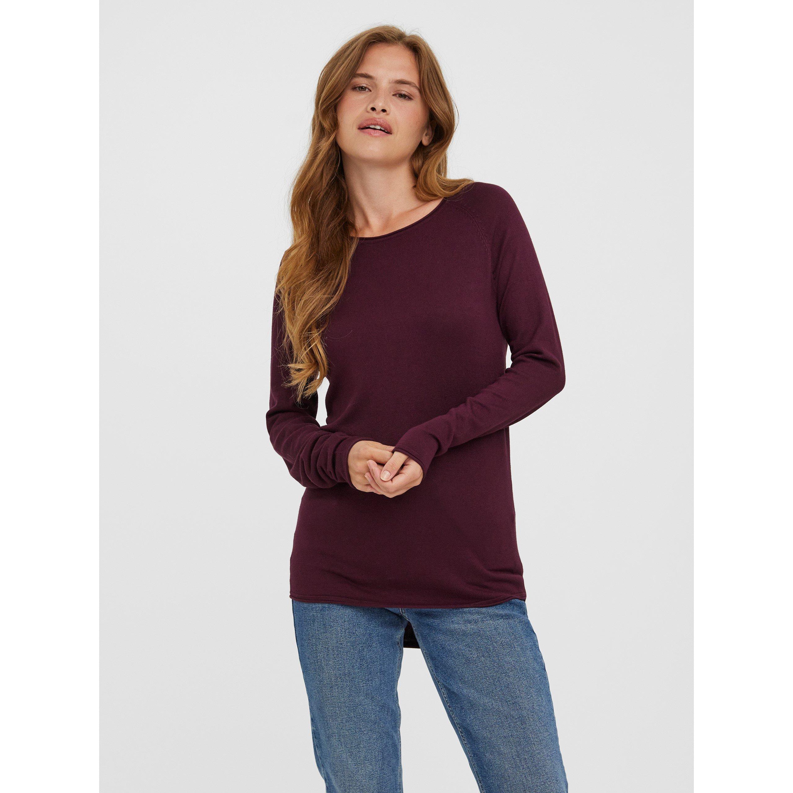 Women's Boat Fine Knitted Crew Neck Jumper