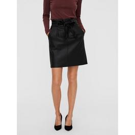 Vero Moda Faux Leather Mini Skirt