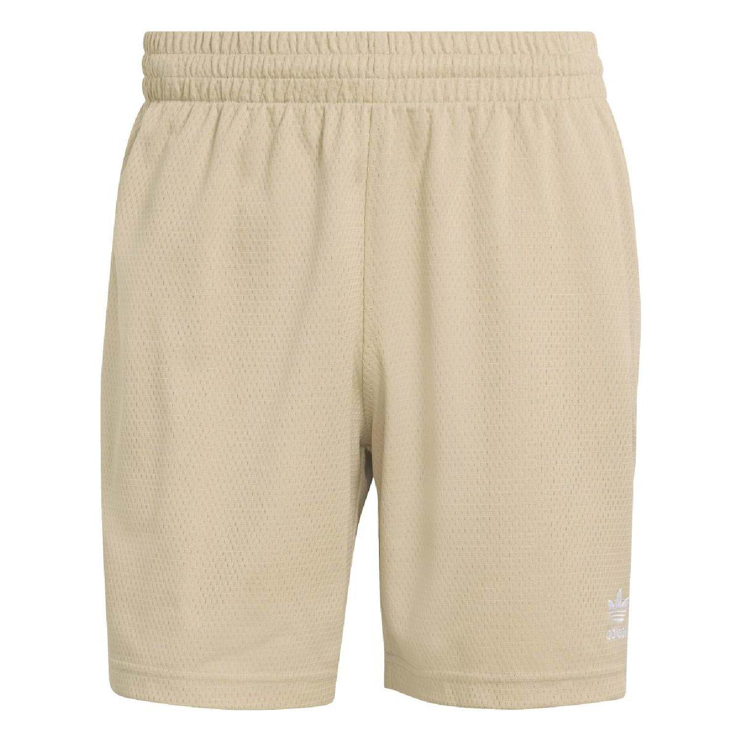 stone khaki - adidas Originals - adidas Originals Trefoil Essentials Mesh Shorts - 1