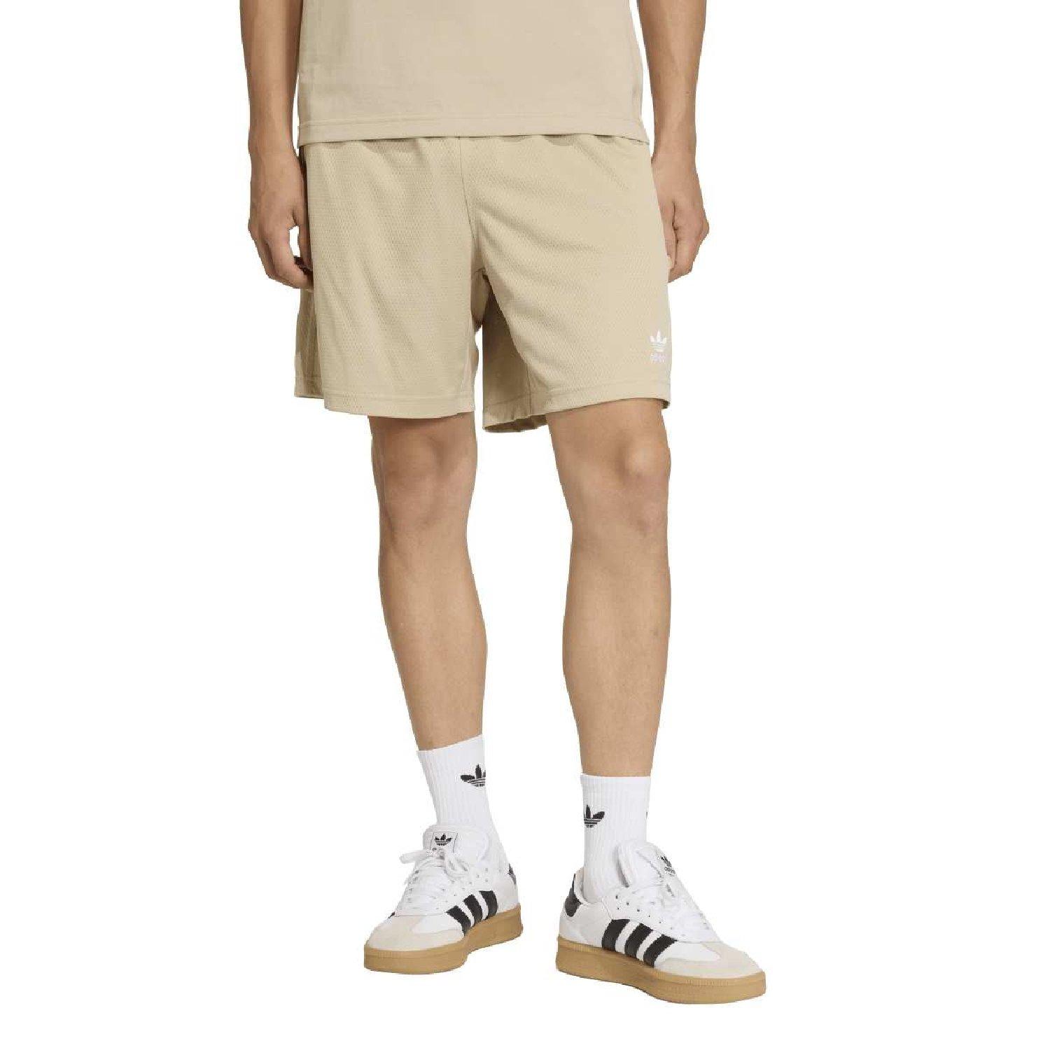 stone khaki - adidas Originals - adidas Originals Trefoil Essentials Mesh Shorts - 2