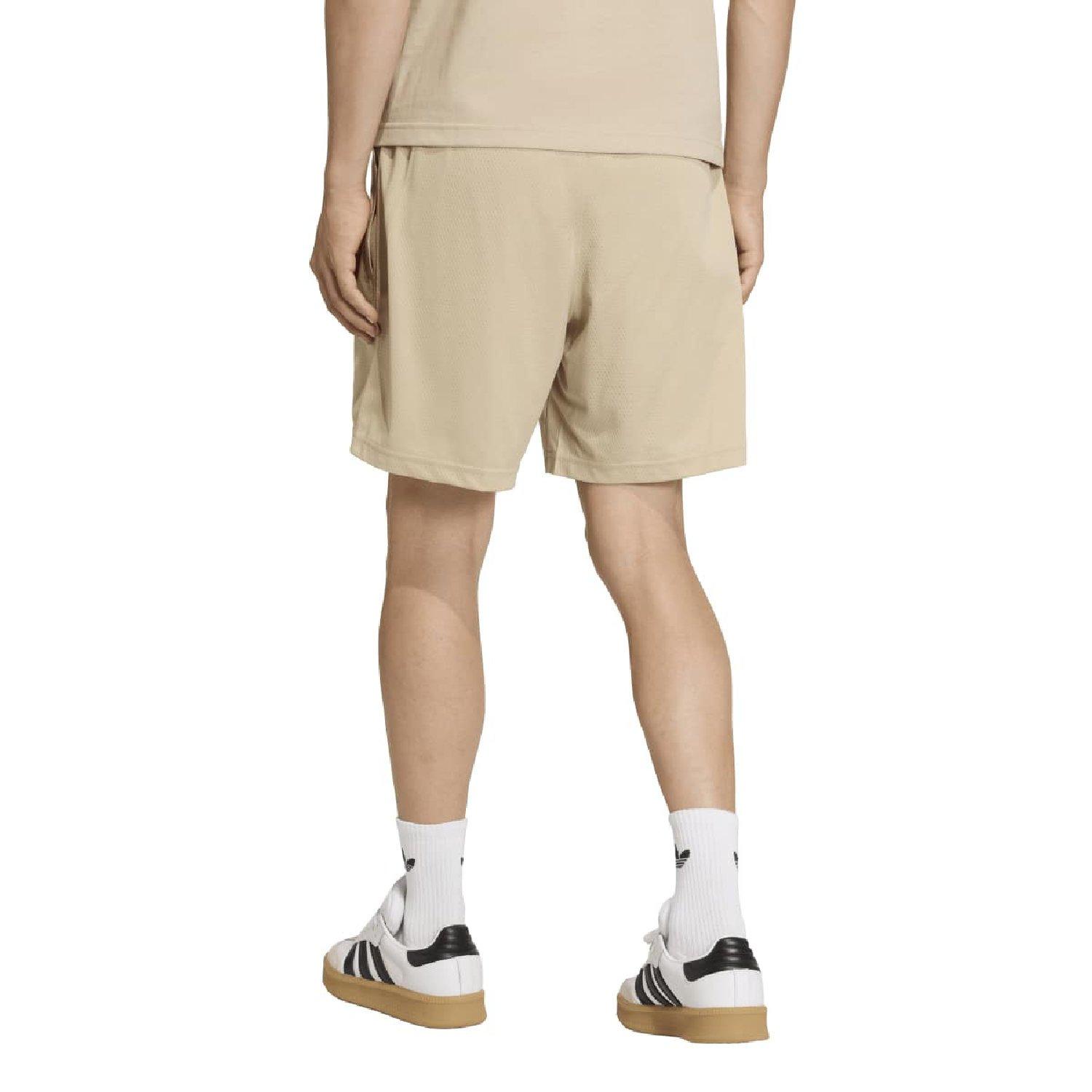 stone khaki - adidas Originals - adidas Originals Trefoil Essentials Mesh Shorts - 3