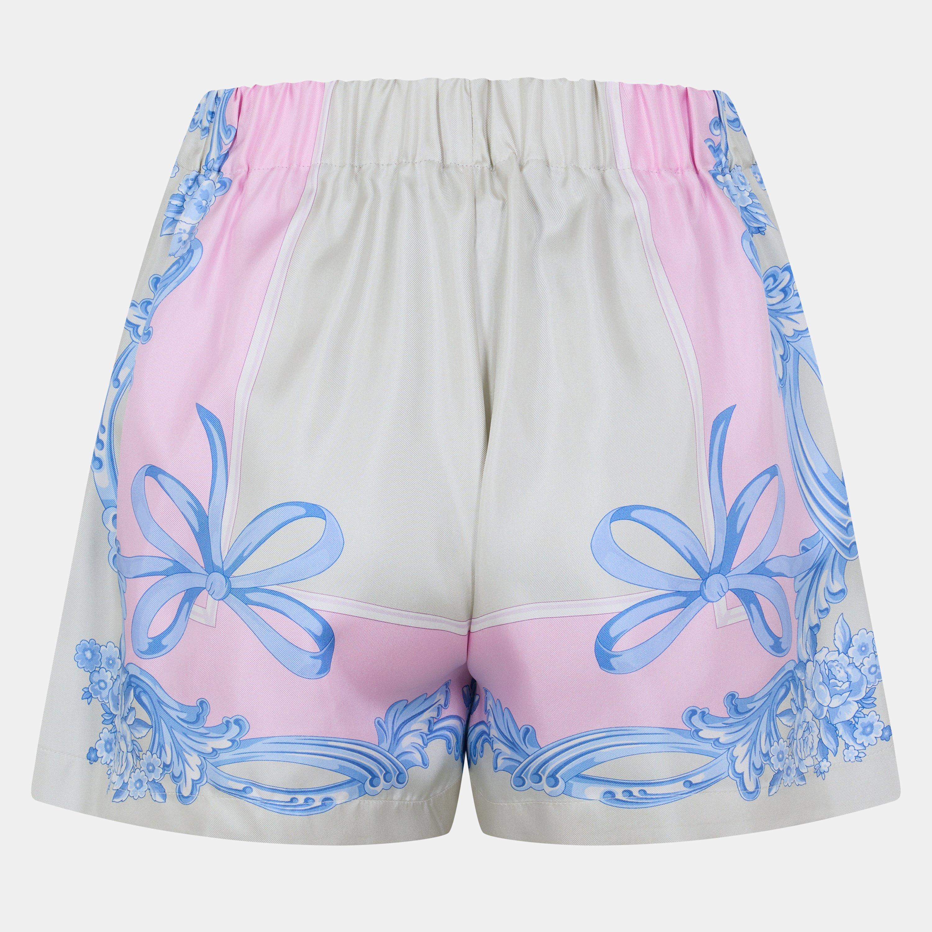 Pstl Pnk/Gry - Versace - Women's Chino Shorts - 2