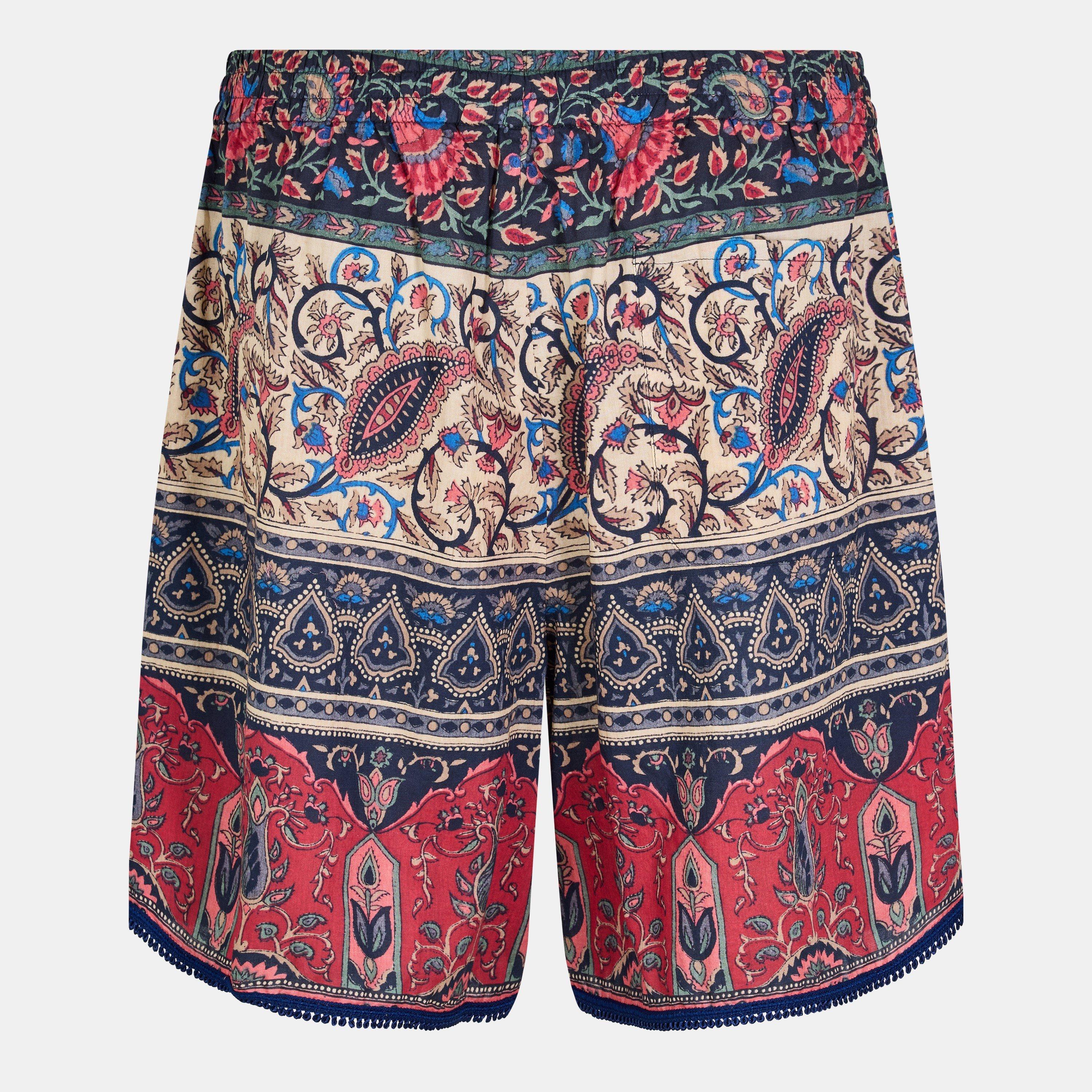 Multi Print - Valentino - Men's Val Cotton Chino Shorts - 2