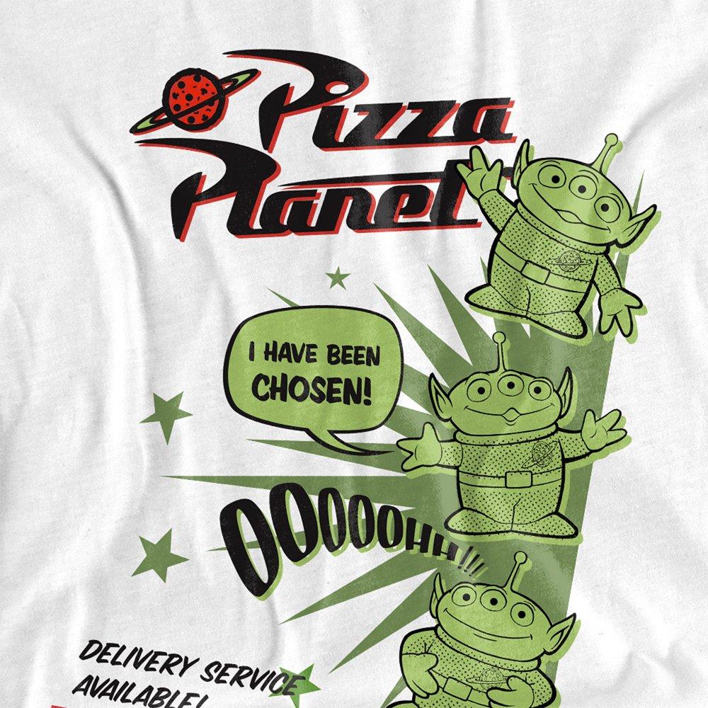 White - Toy Story - Toy Story Pizza Planet Aliens Mens T-Shirt Shirt W - 2