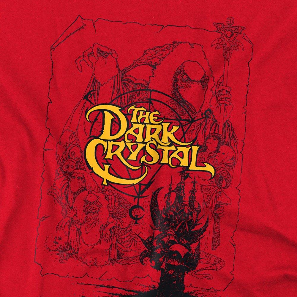 Red - Other - Dark Crystal Poster Lines T Shirt Red - 2