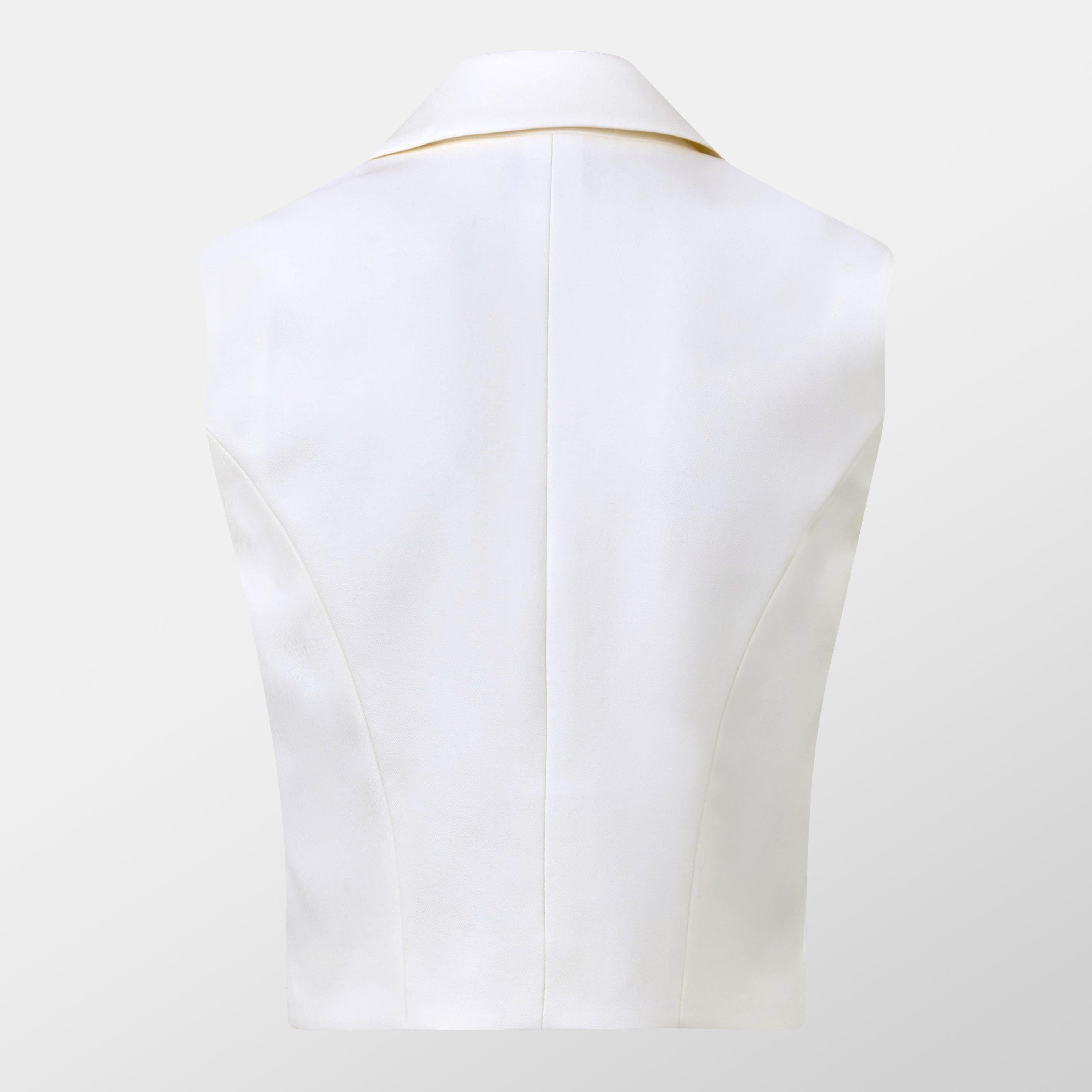 Bone - Alexander McQueen - Women's Alex Gab Waistcoat - 2