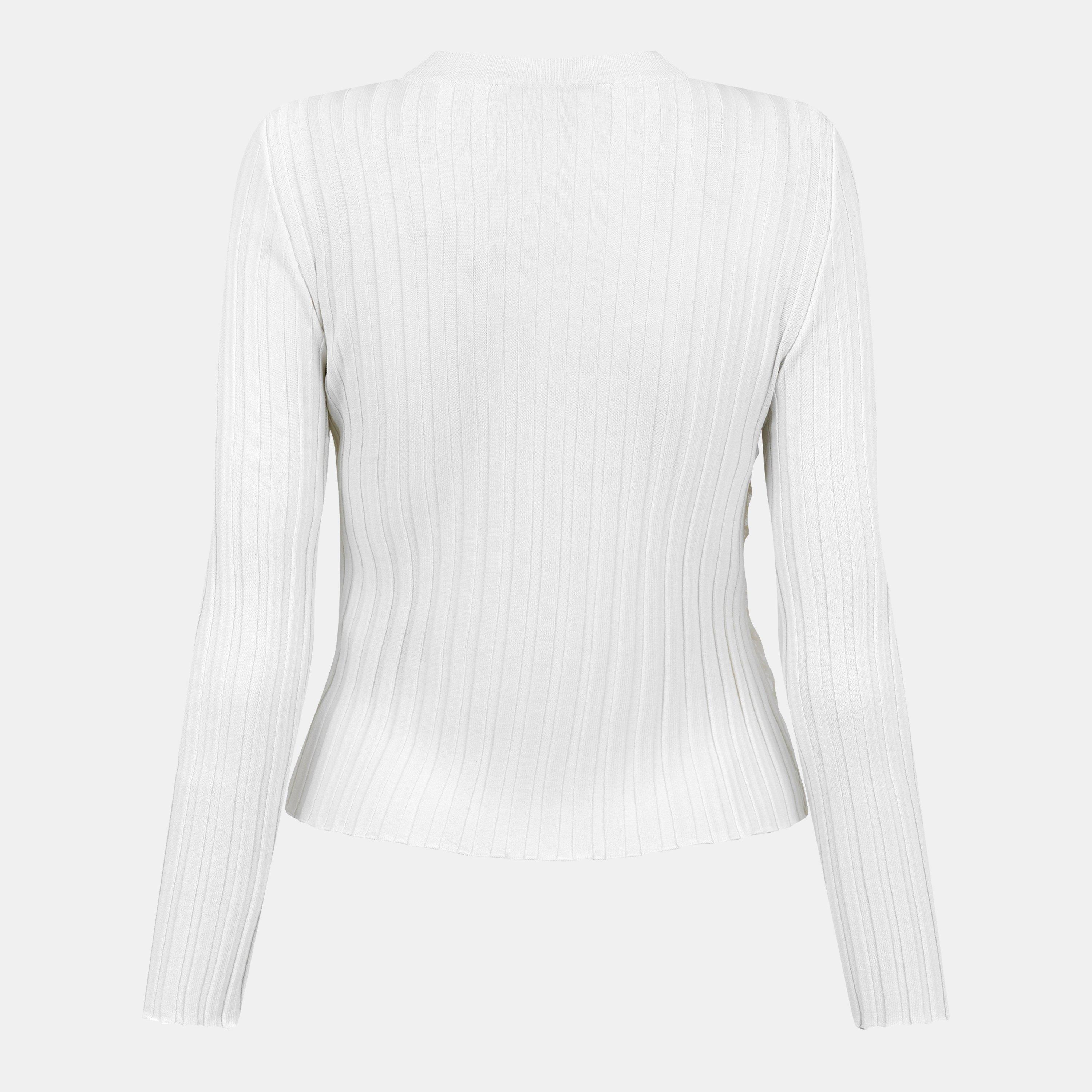 Ivory - Alexander McQueen - Women's Alex Crew Neck Jumper - 2