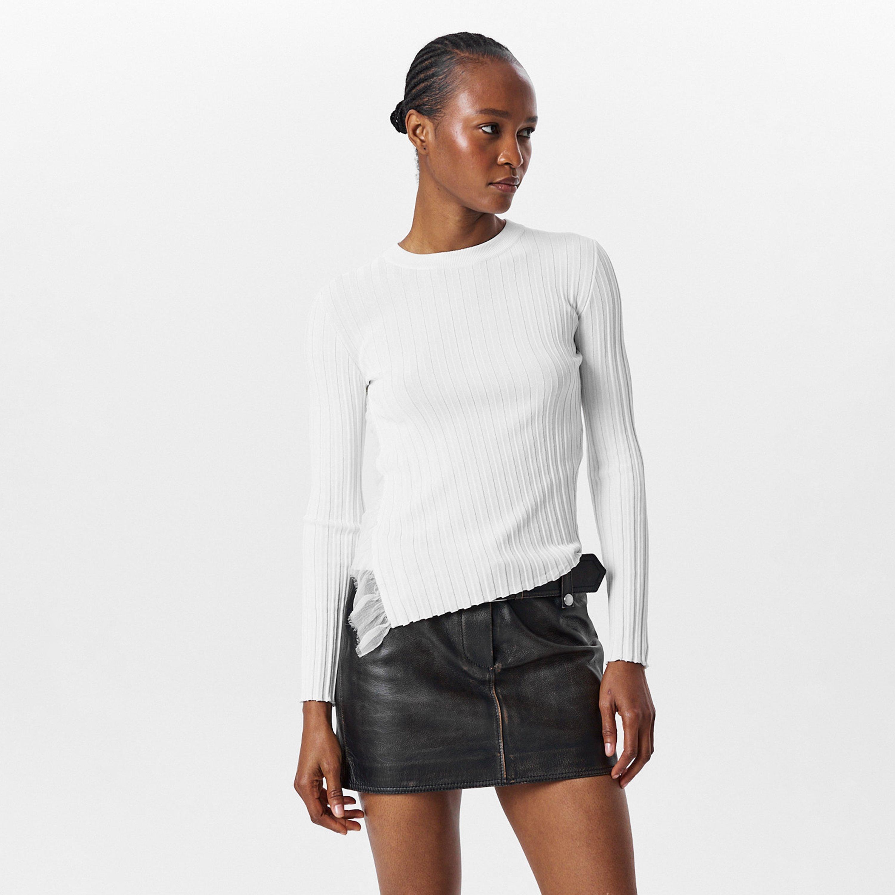 Ivory - Alexander McQueen - Women's Alex Crew Neck Jumper - 3