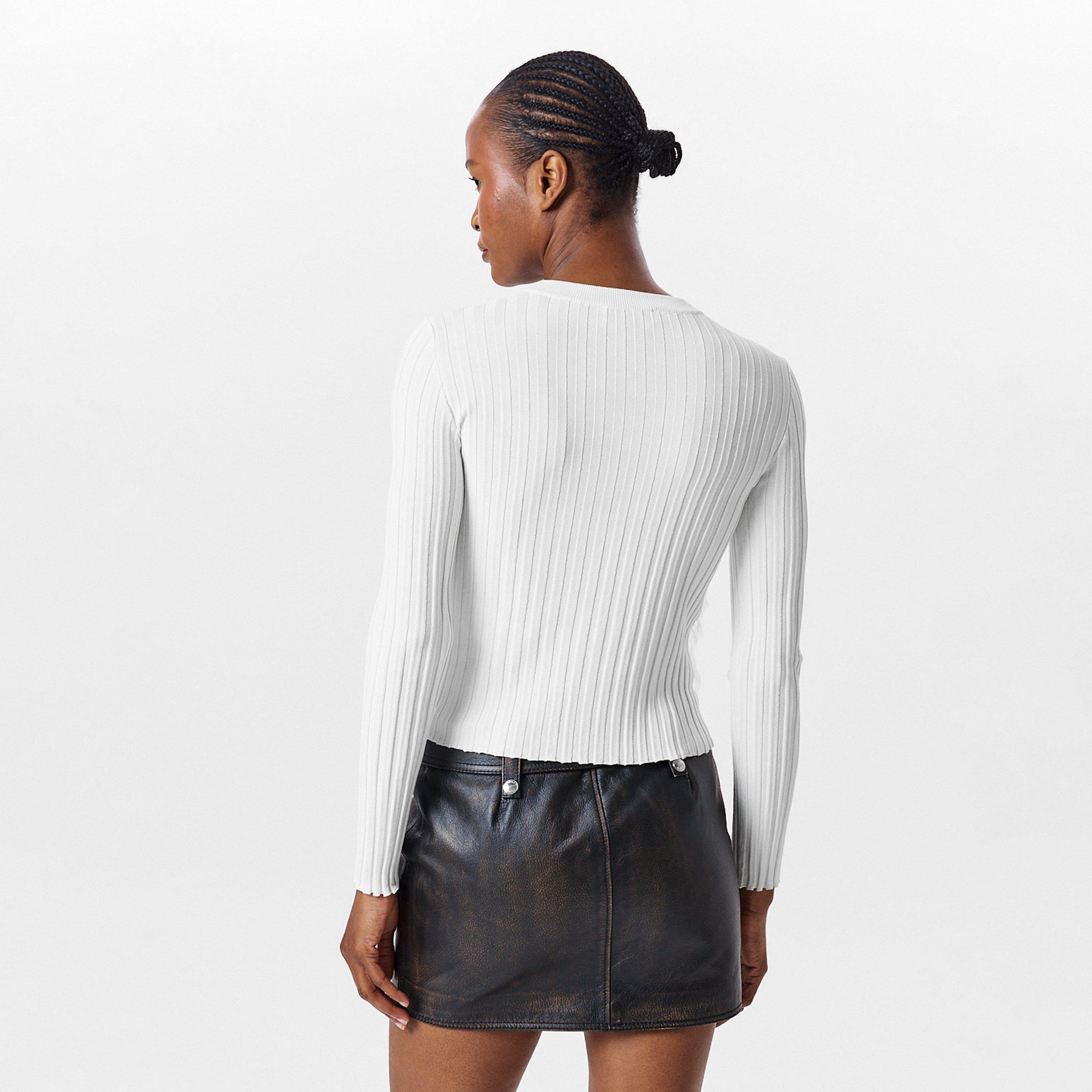 Ivory - Alexander McQueen - Women's Alex Crew Neck Jumper - 4