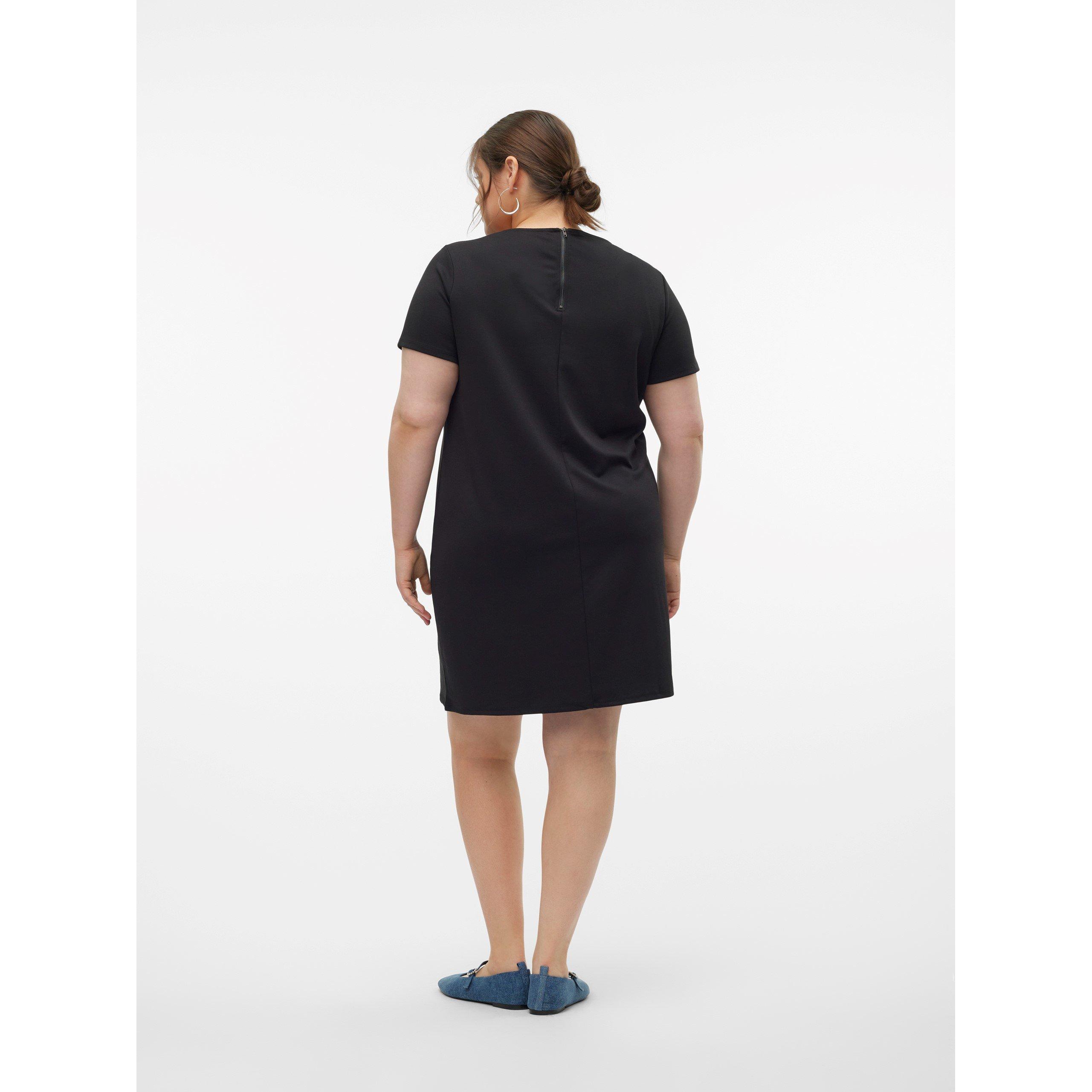 Black - Vero Moda - Women's Curve Abbey T-Shirt Dress - 3